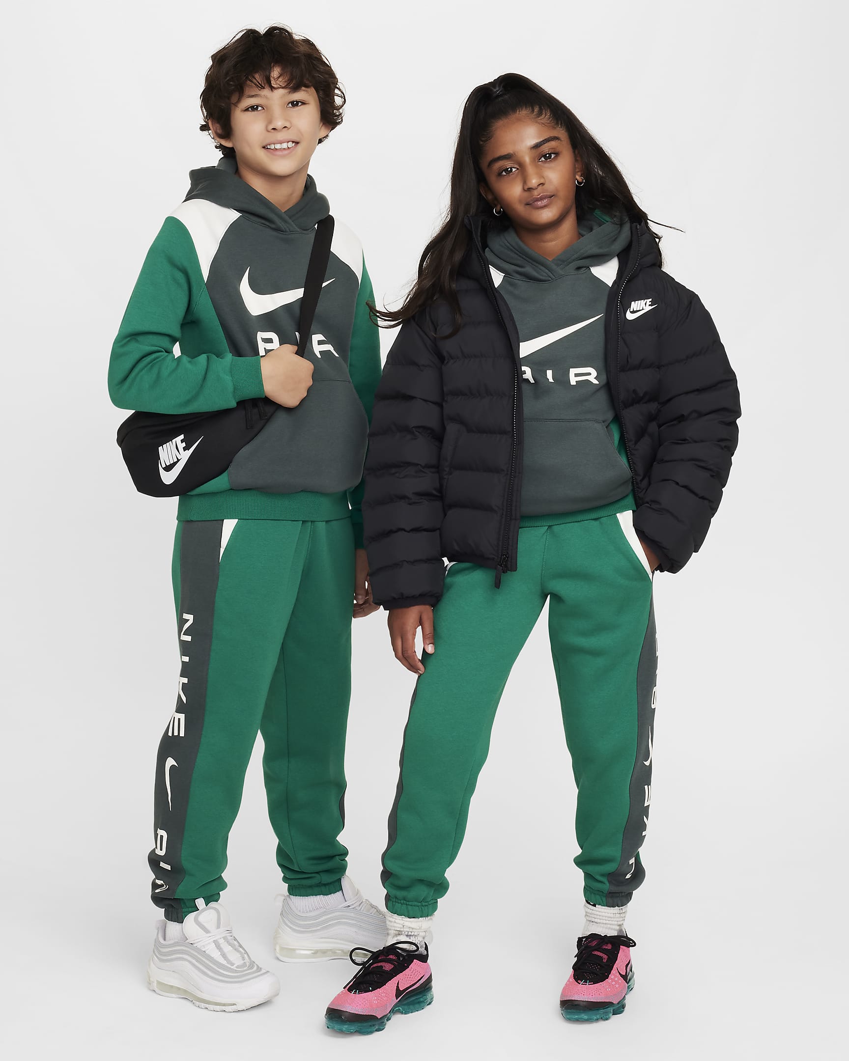 Nike Air Older Kids' Trousers - Malachite/Vintage Green/Sail/Sail