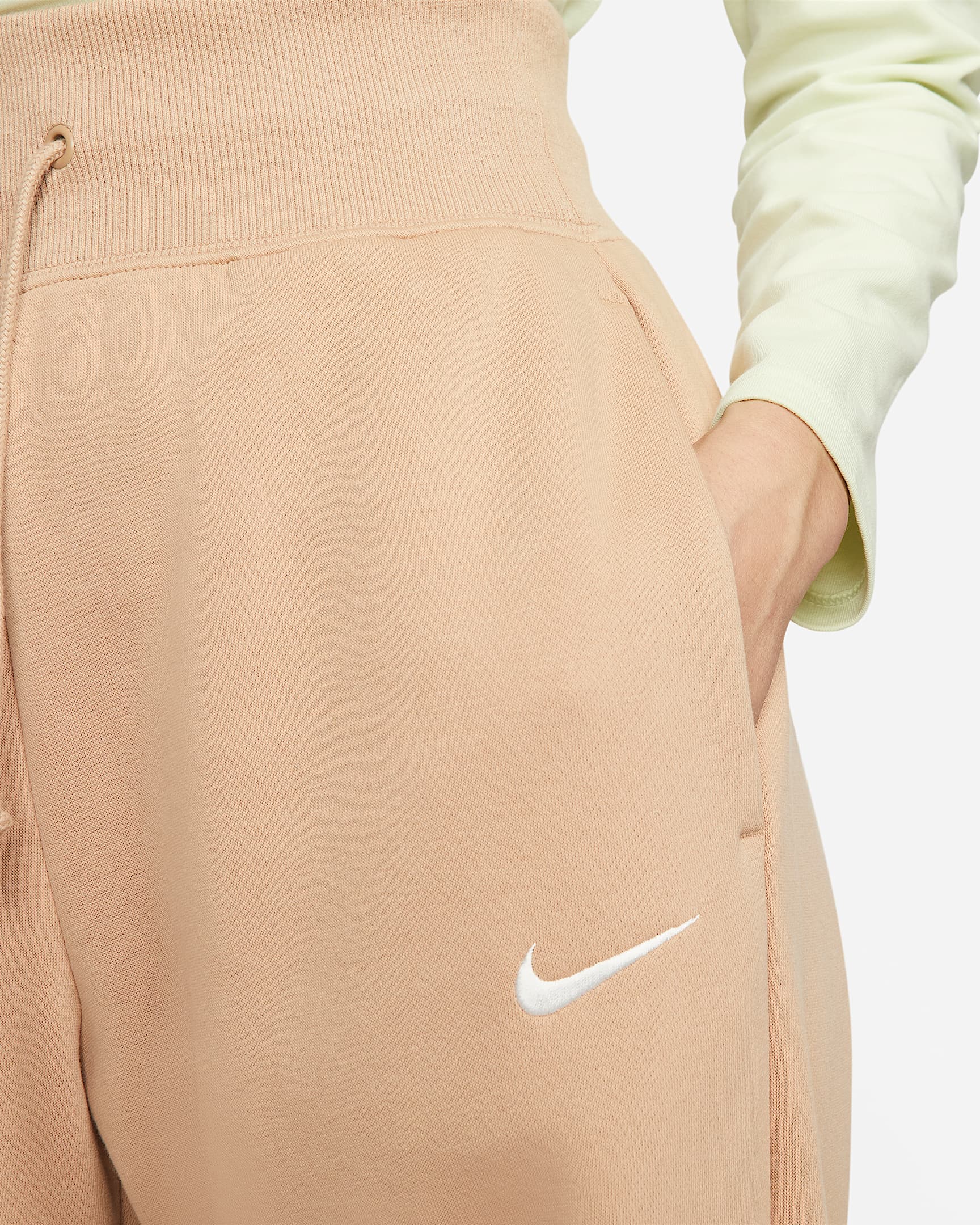 Pantaloni tuta palazzo a vita alta Nike Sportswear Phoenix Fleece