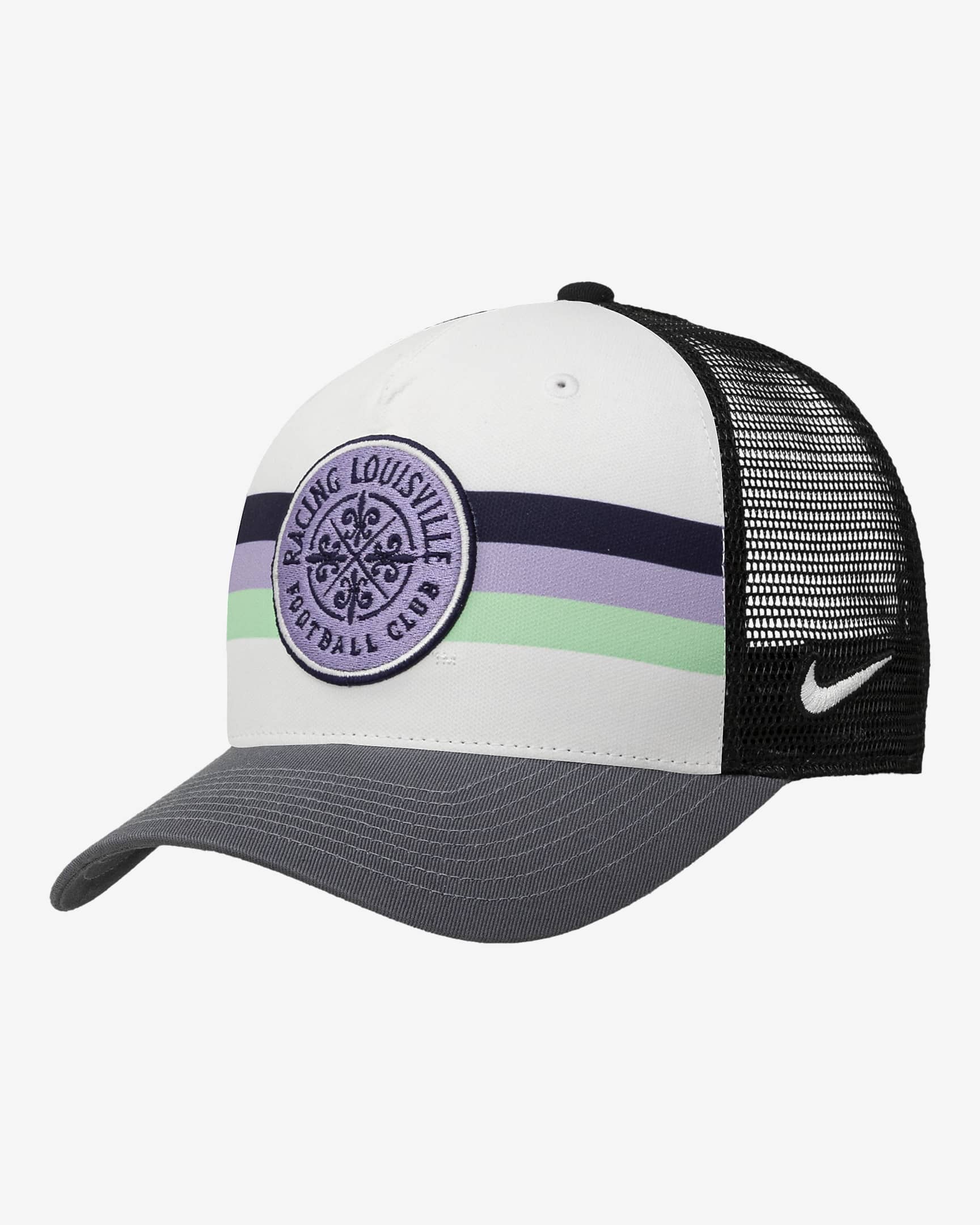 Gorra de rejilla Nike NWSL Racing Louisville FC - Negro