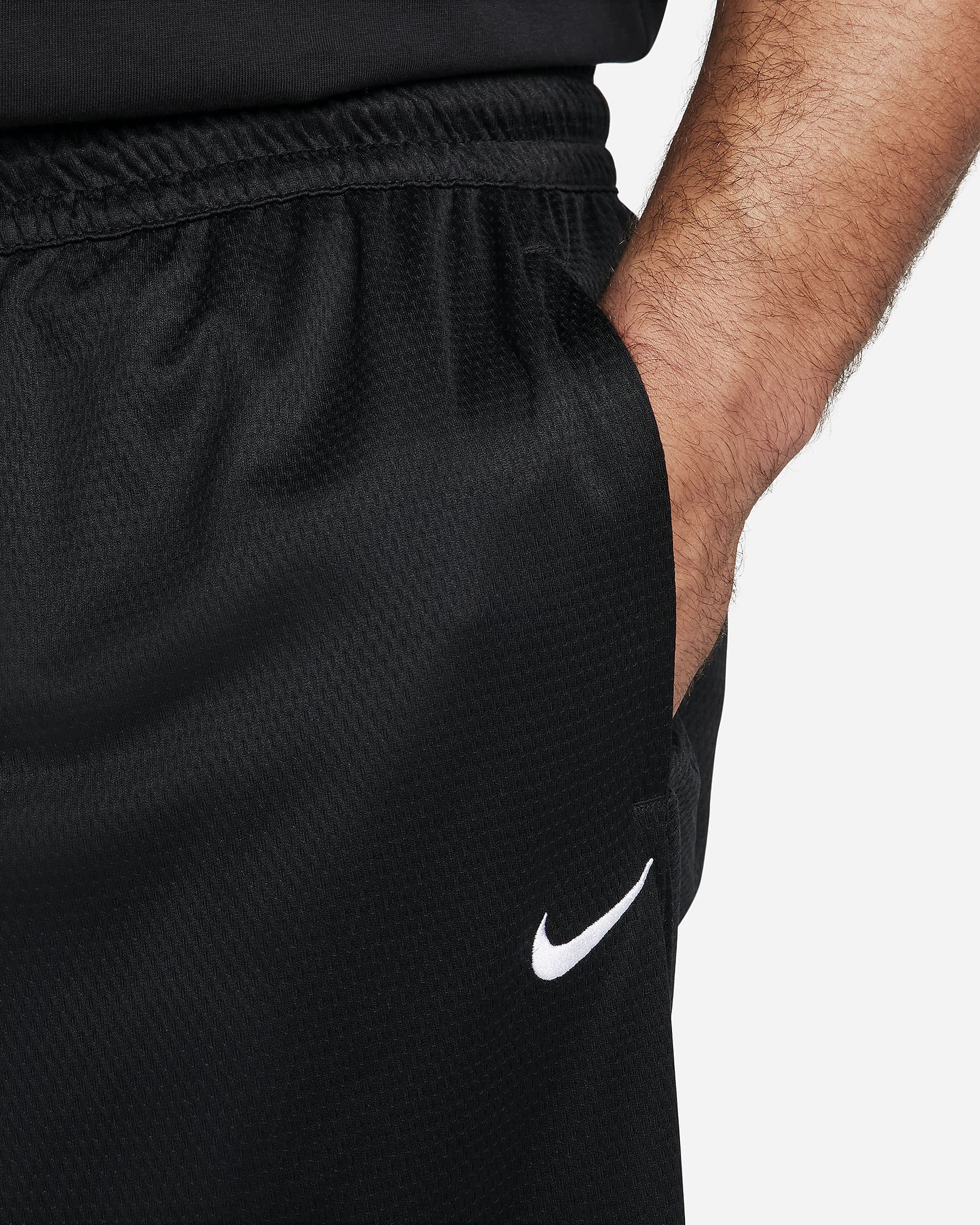 Nike Icon Dri-FIT-basketshorts til herre (28 cm) - Svart/Svart/Svart