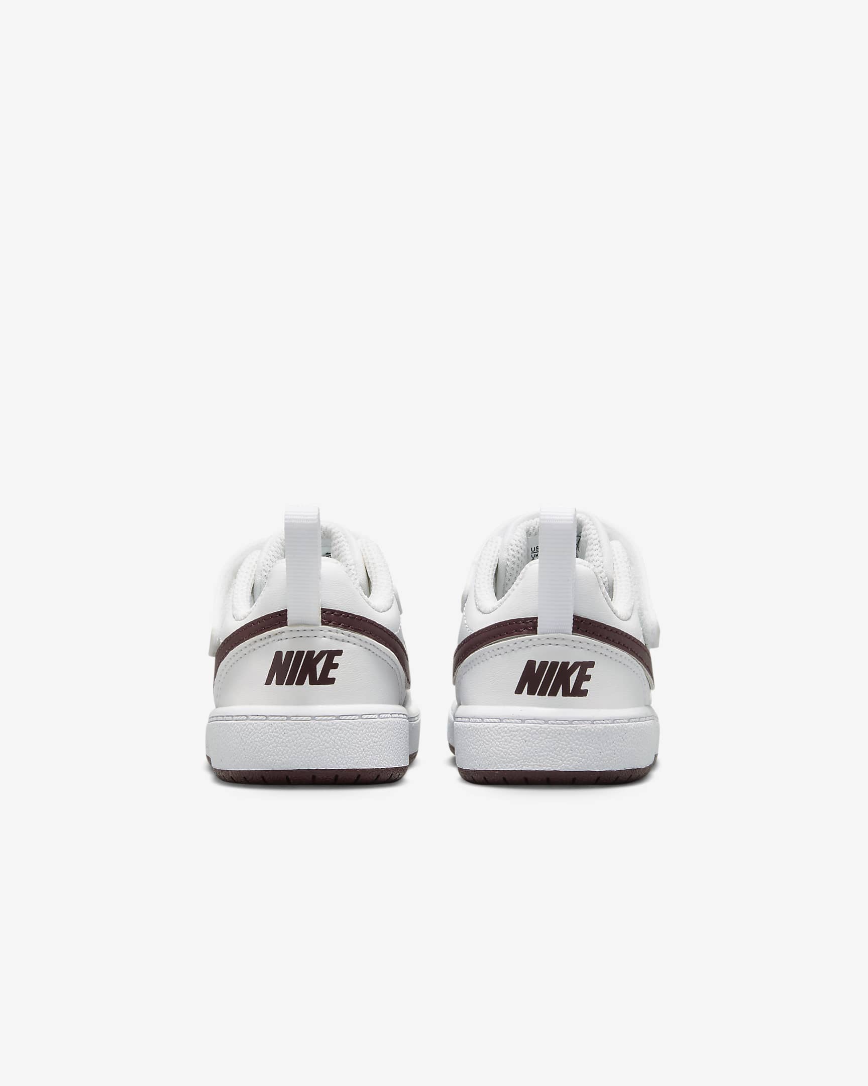 Nike Court Borough Low Recraft Baby/Toddler Shoes - White/Burgundy Crush