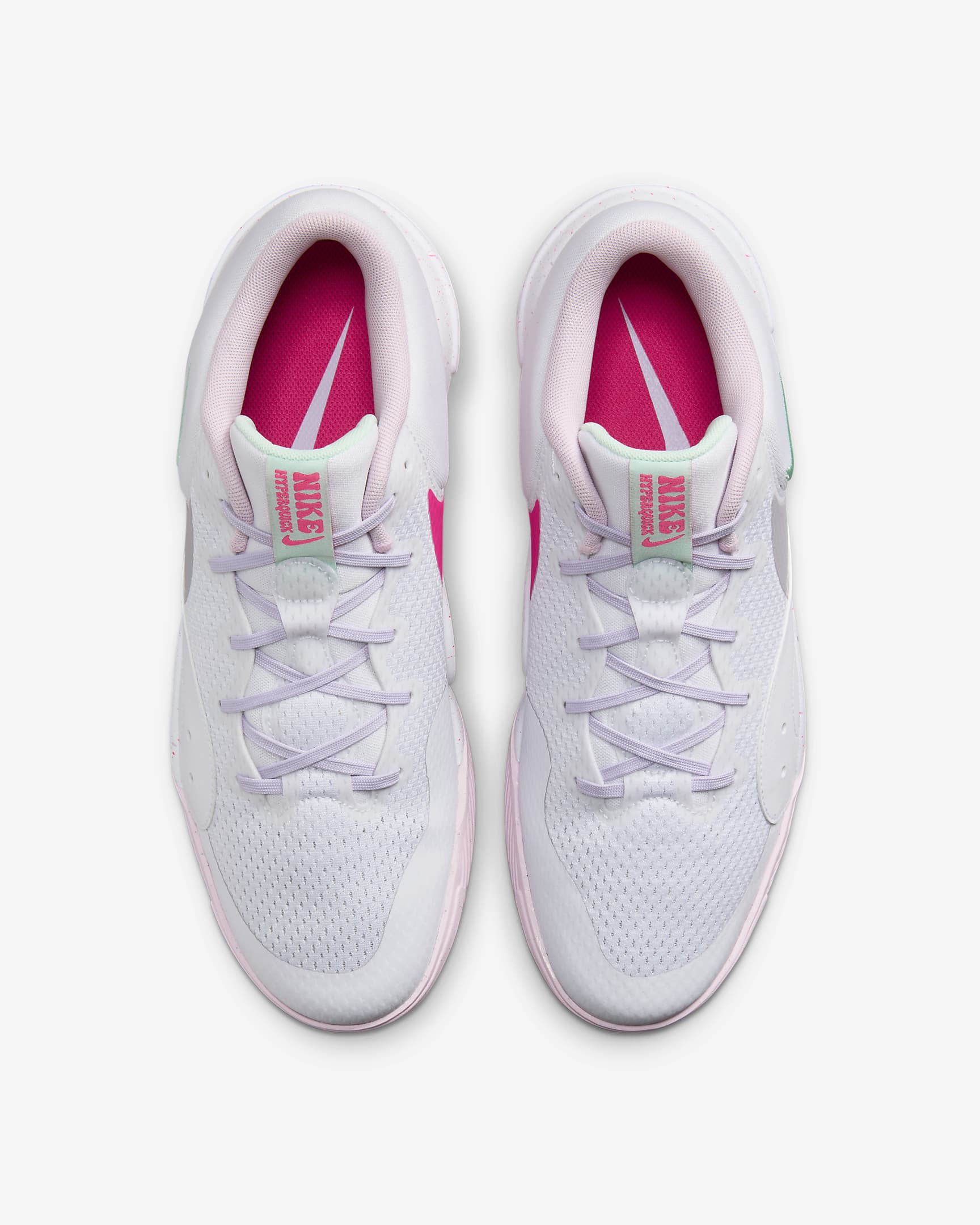 Nike Hyperquick SE Volleyball Shoes - White/Violet Mist/Mint Foam/Pink Foam