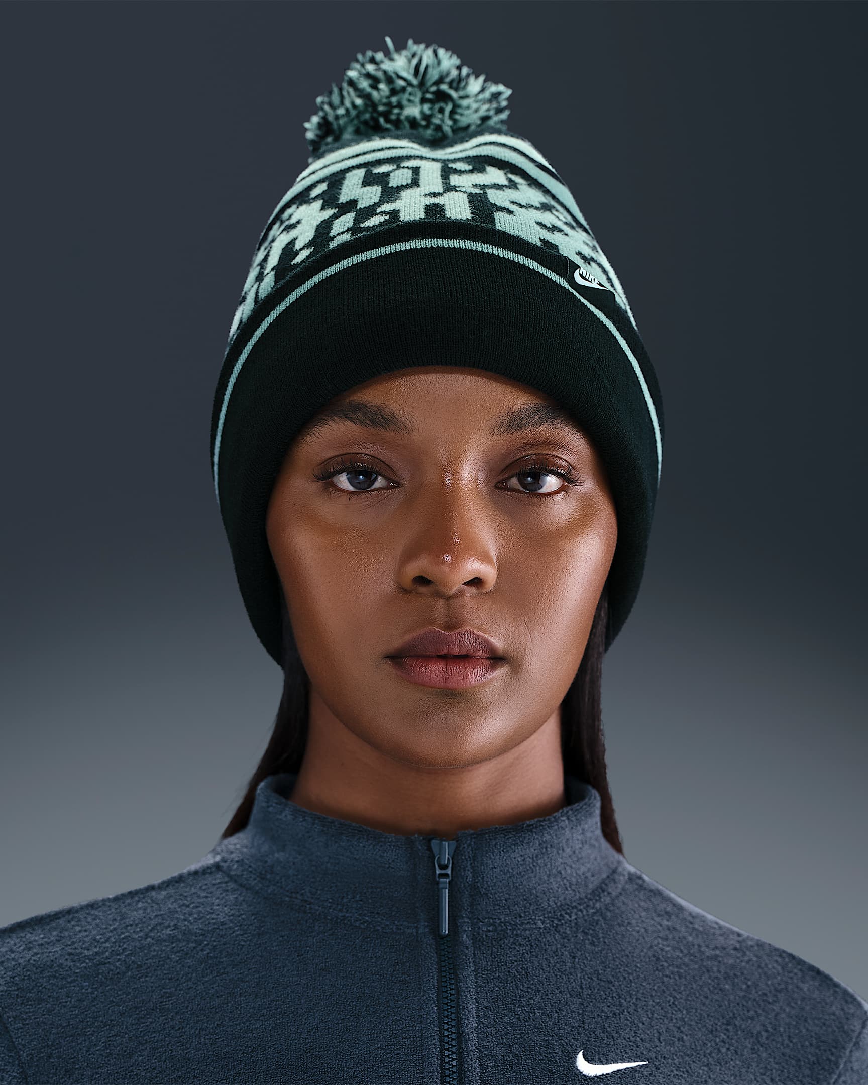 Nike Peak Gorro d'exterior - Negre/Cannon/Mint Foam