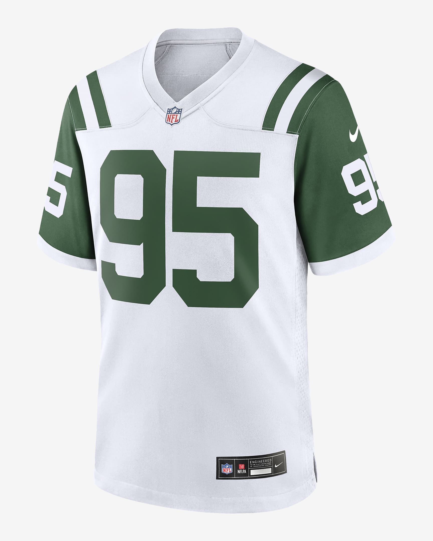 Jersey de fútbol americano Nike de la NFL Game para hombre Quinnen Williams New York Jets - Blanco