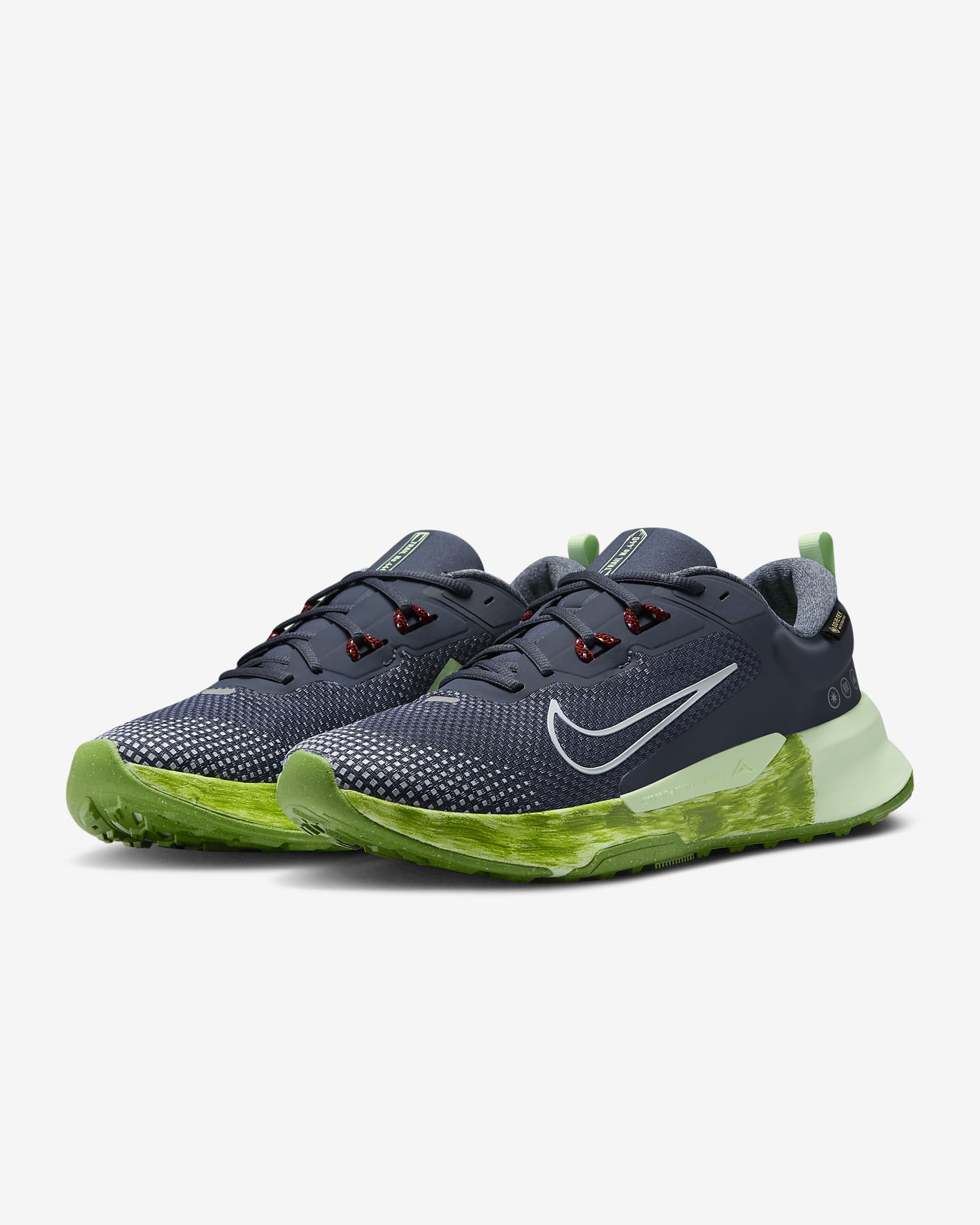 Nike Juniper Trail 2 GORE-TEX Men's Waterproof Trail-Running Shoes - Thunder Blue/Vapour Green/Chlorophyll/Light Armoury Blue