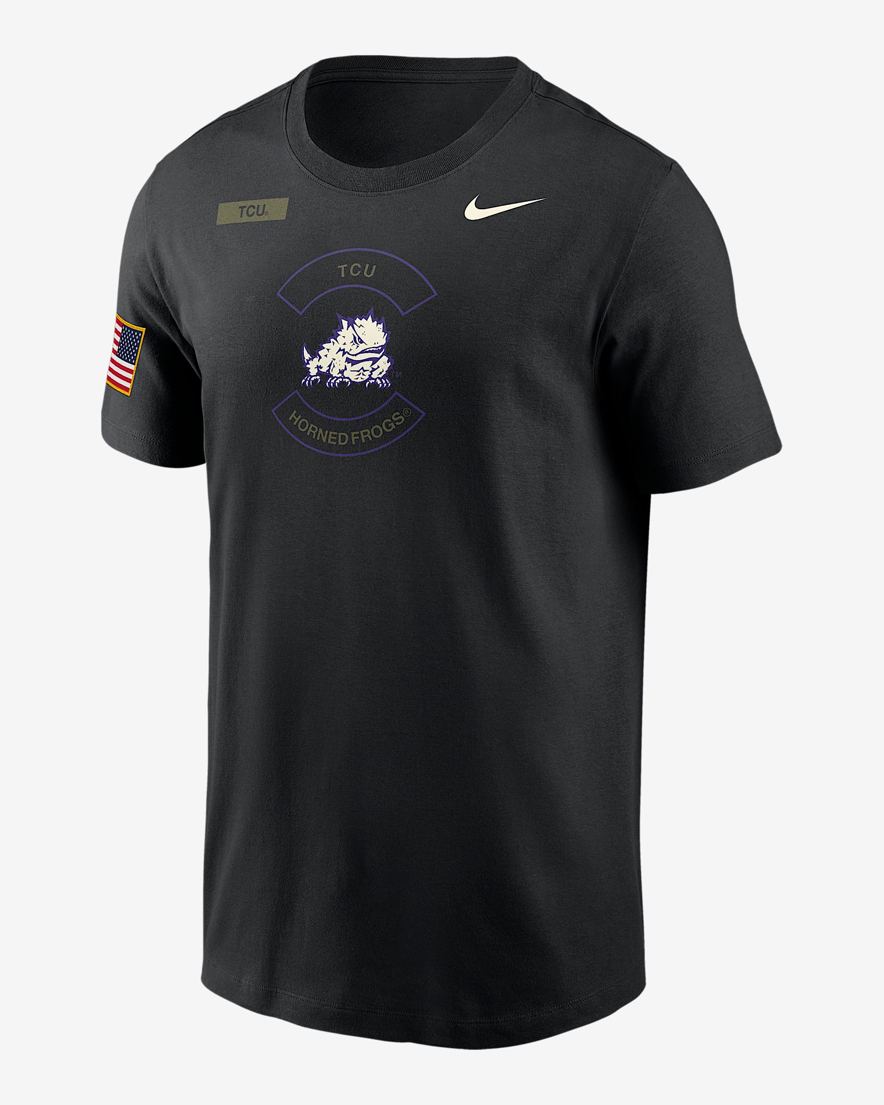 TCU Horned Frogs Team Issue Men's Nike Dri-FIT T-Shirt - Black