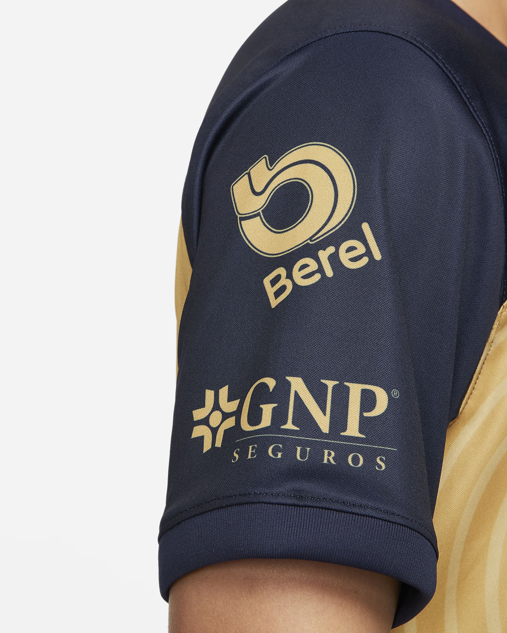 Maglia da calcio Nike Dri-FIT Pumas UNAM 2022/23 Stadium da uomo – Away - Truly Gold/Ossidiana/Ossidiana