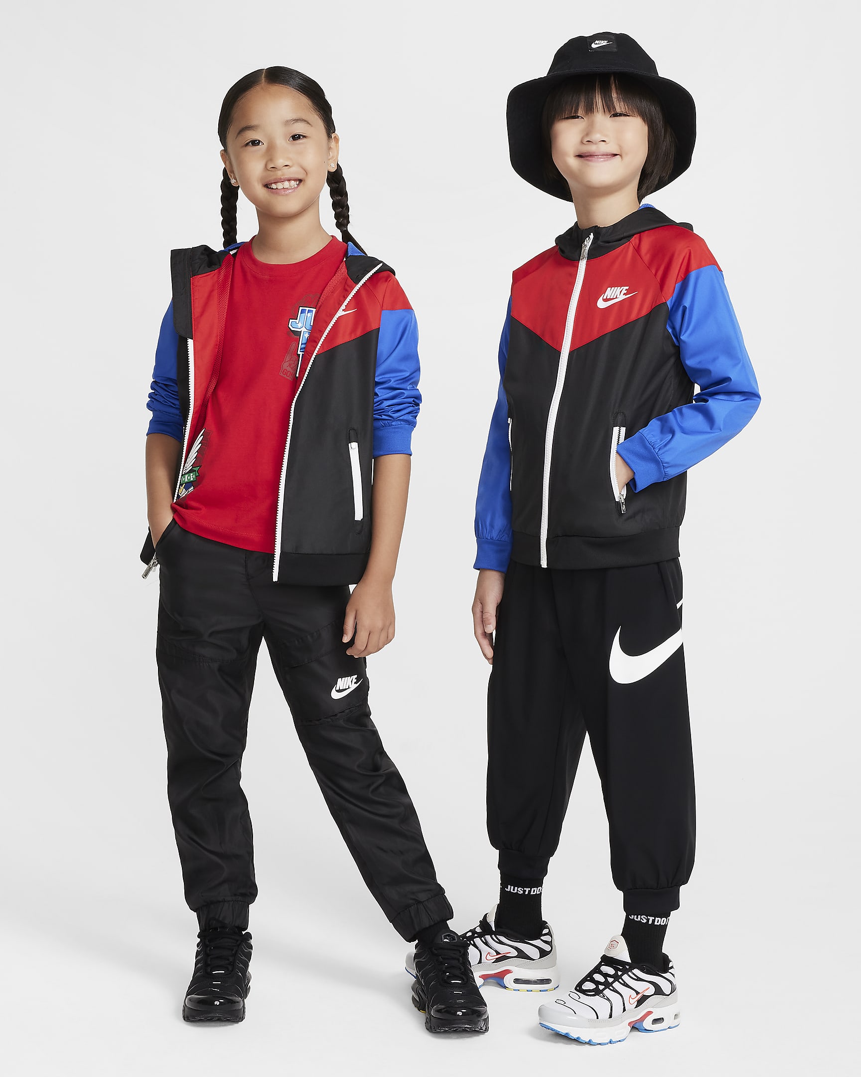 Nike Sportswear Windrunner Little Kids' Full-Zip Jacket - Black