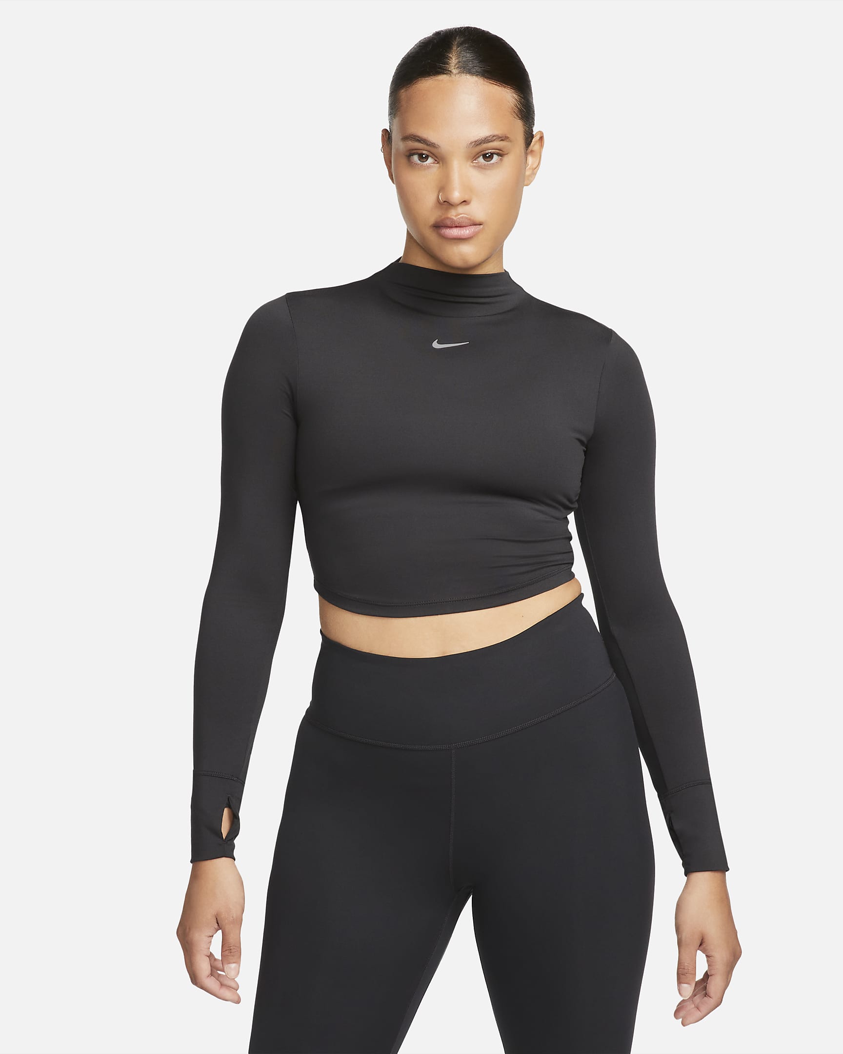 Nike Dri-FIT One Luxe Women's Long-Sleeve Cropped Top. Nike DK