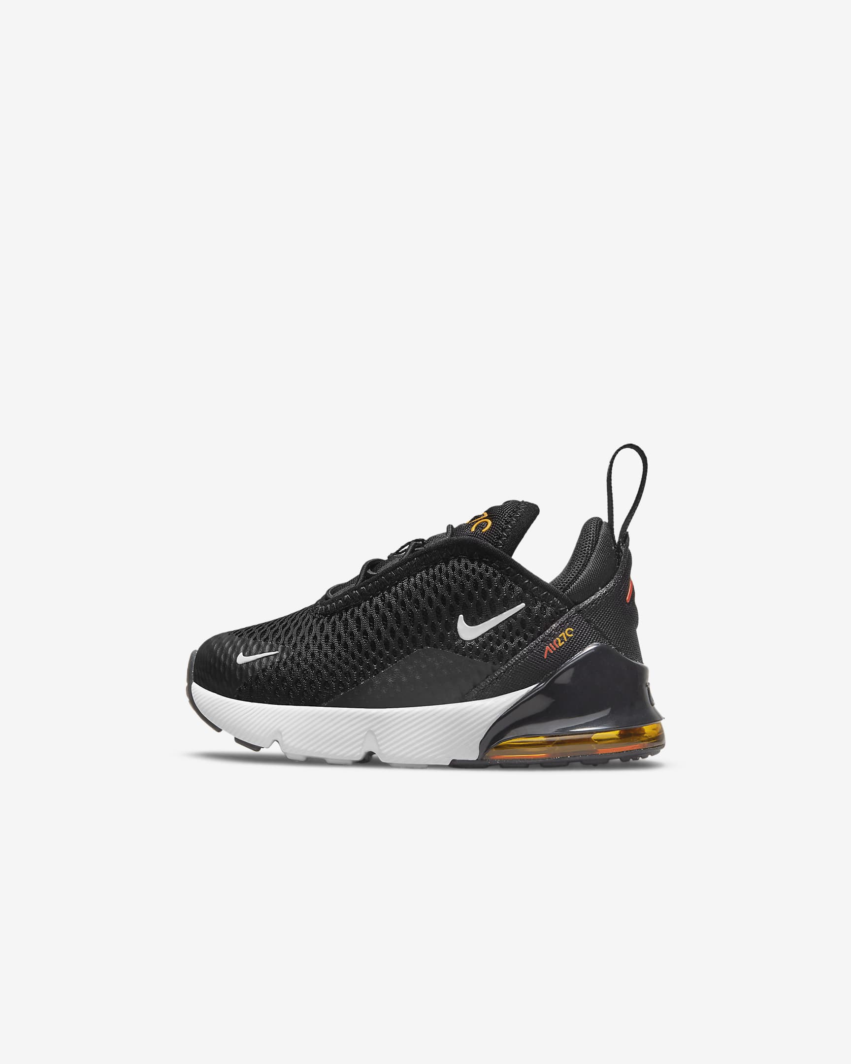 Nike Air Max 270-sko til babyer/småbørn - sort/Cosmic Clay/University Gold/hvid