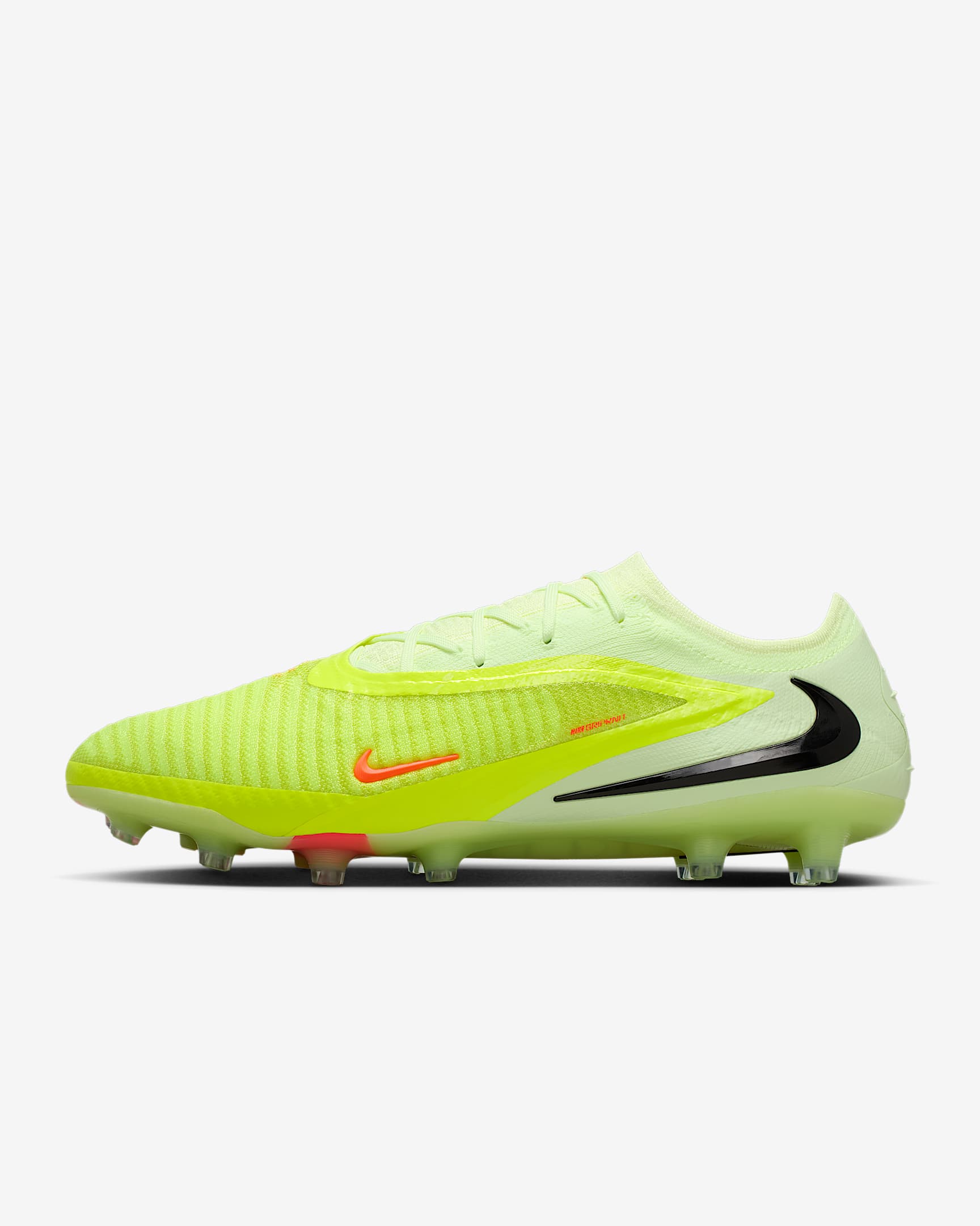 Nike Phantom 6 Low Elite Artificial-Grass Soccer Cleats - Hyper Crimson/Limelight/Black
