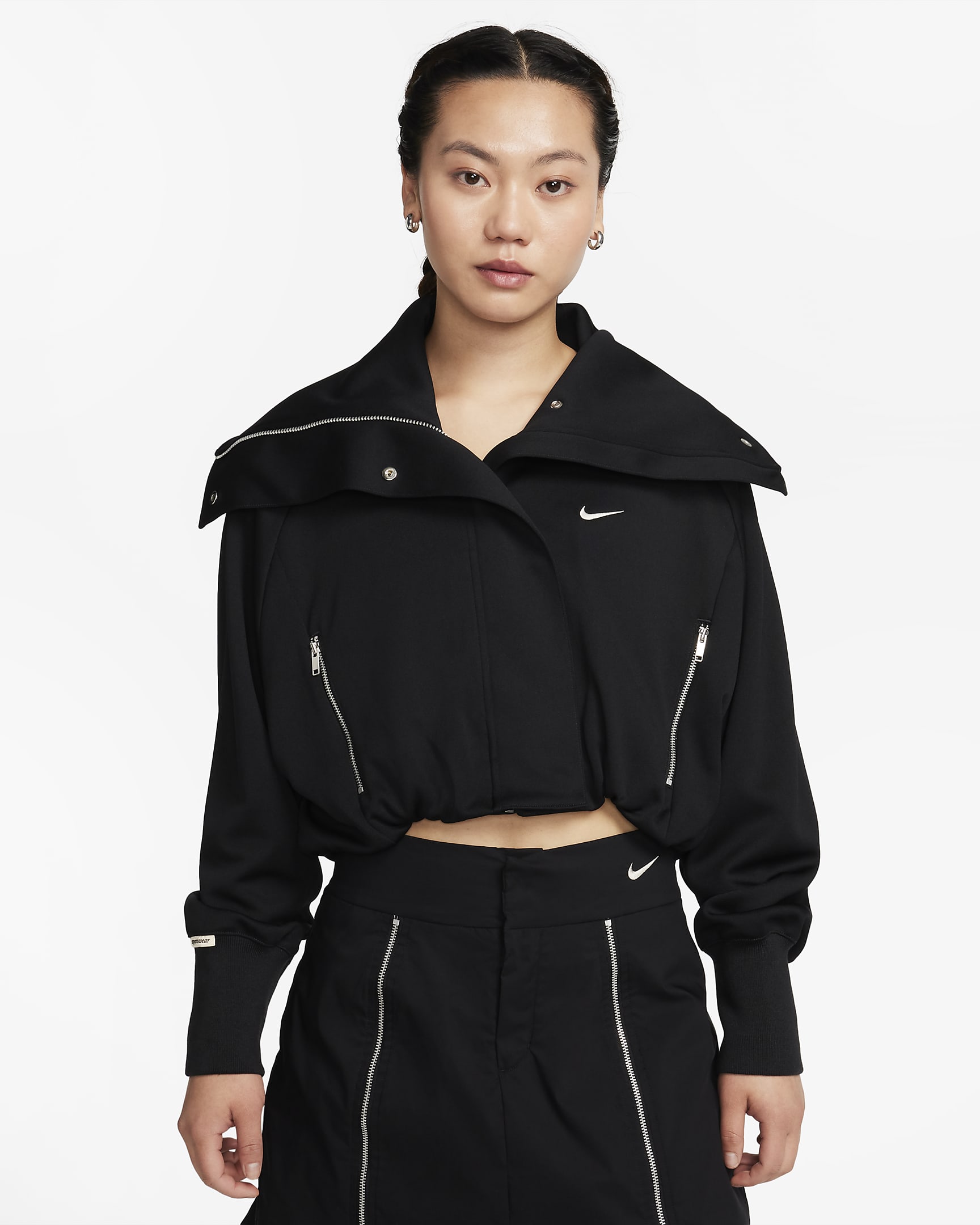 Nike Sportswear Collection Women's Cropped Tracksuit Jacket. Nike MY