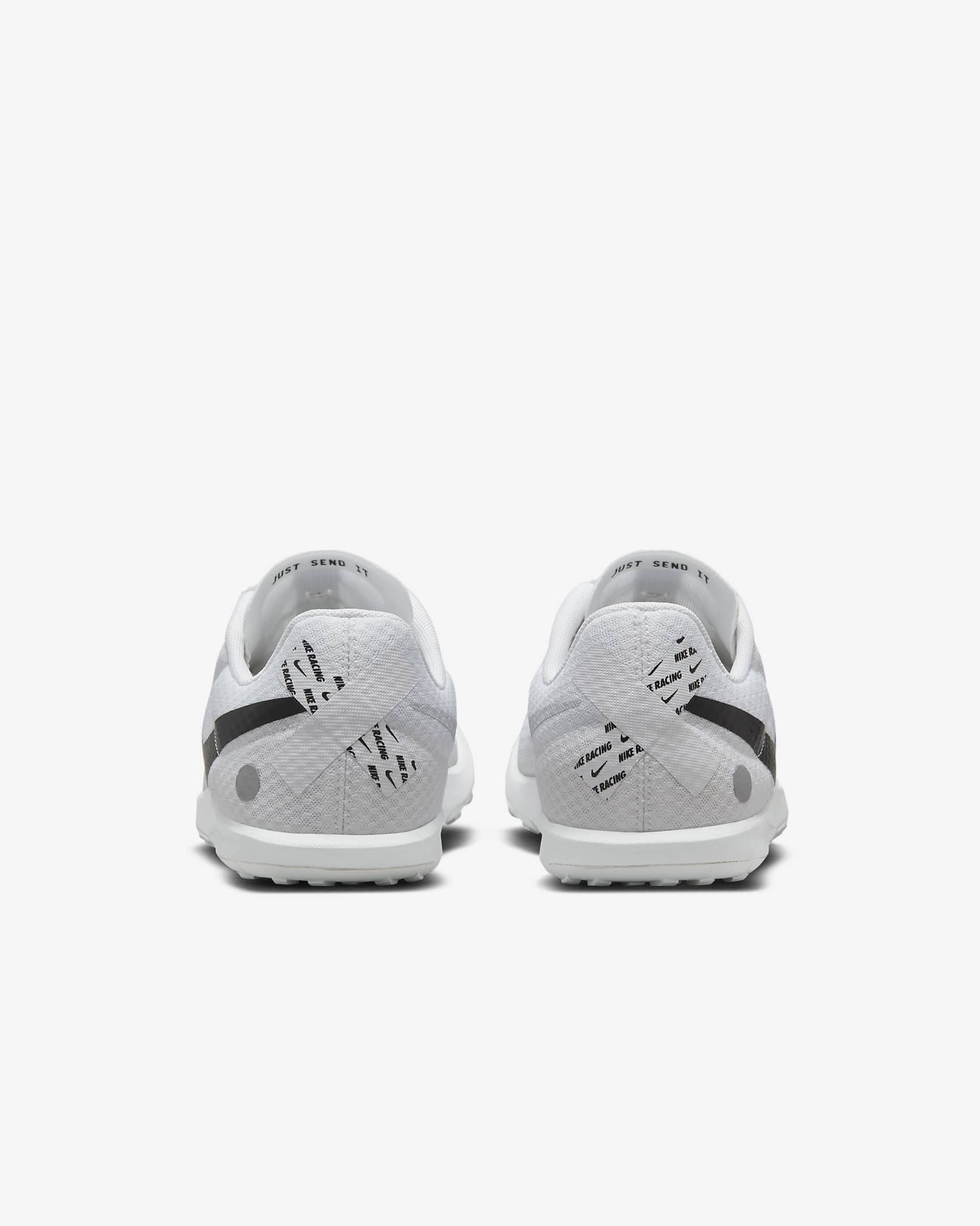 Nike Rival Waffle 6 Road and Cross-Country Racing Shoes - White/Pure Platinum/Metallic Silver/Black