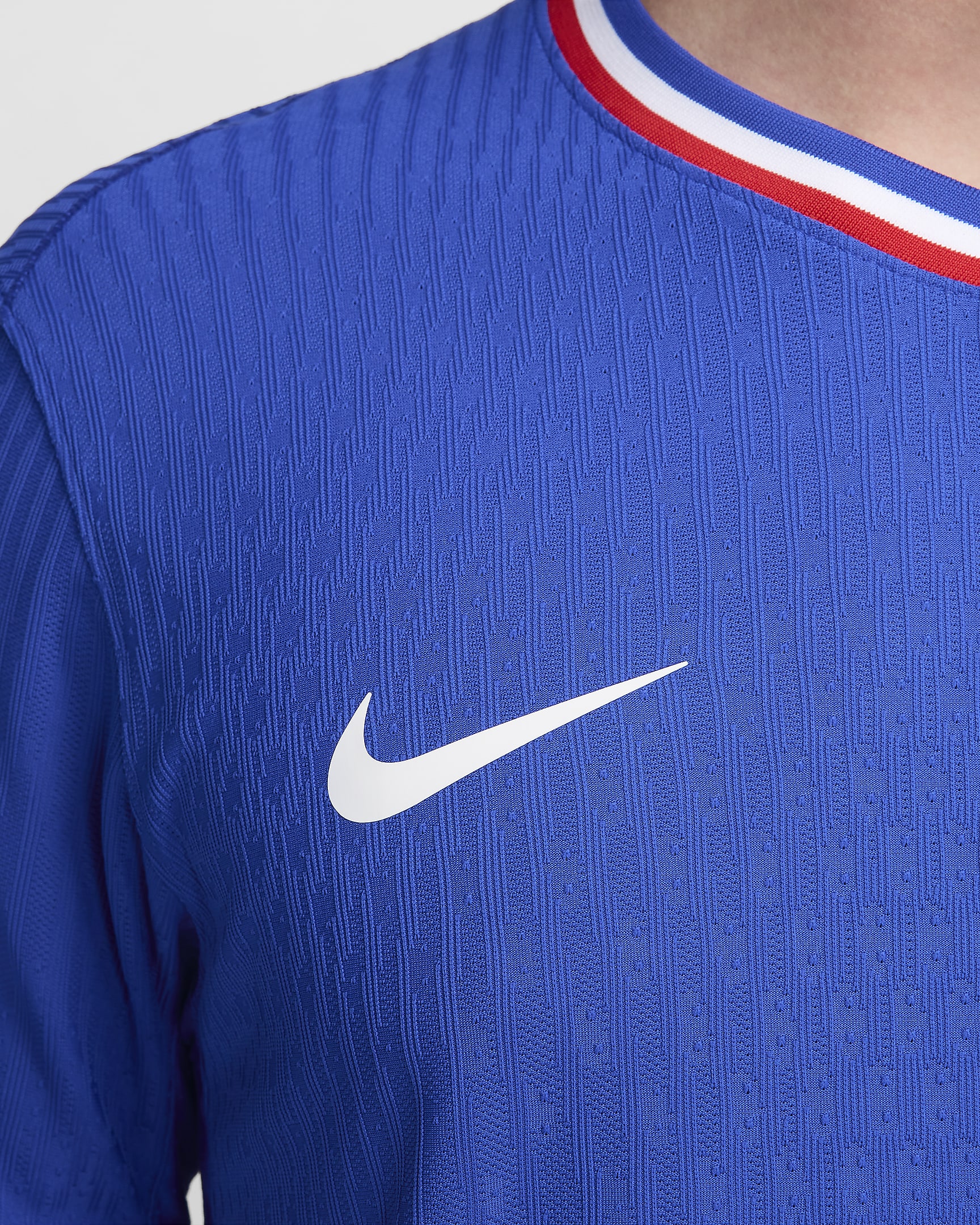 Primera equipación Match FFF 2024/25 (Selección masculina) Camiseta de fútbol Authentic Nike Dri-FIT ADV - Hombre - Azul brillante/University Red/Blanco