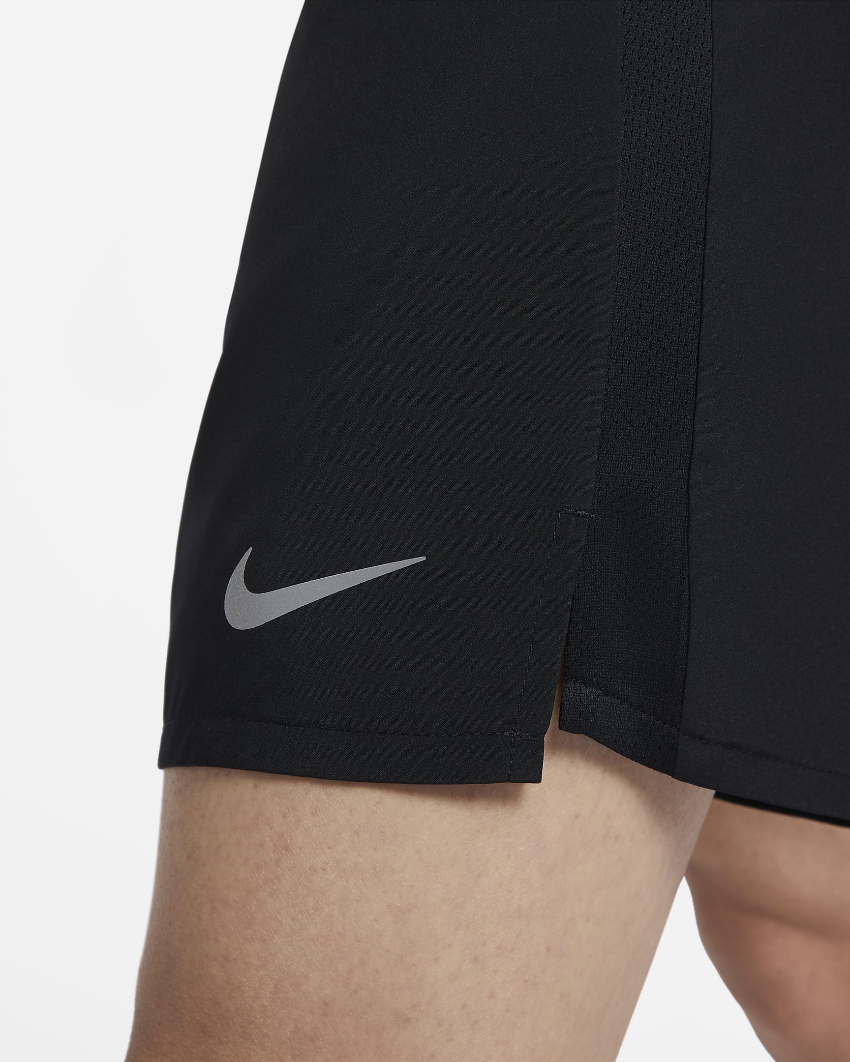 Nike Dri-FIT Challenger Men's 18cm (approx.) 2-in-1 Versatile Shorts - Black/Black/Black