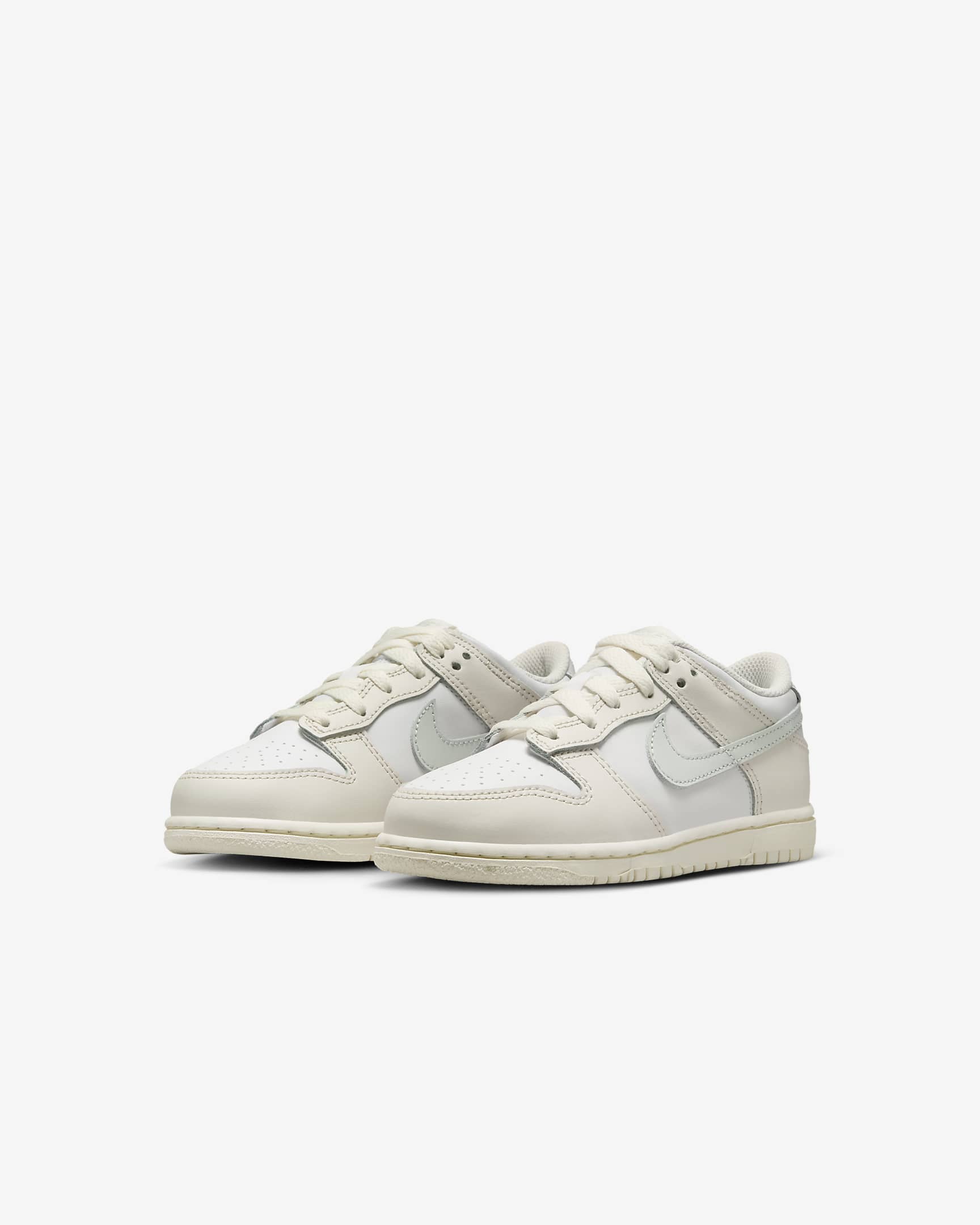 Nike Dunk Low Younger Kids' Shoes - White/Phantom/Light Silver