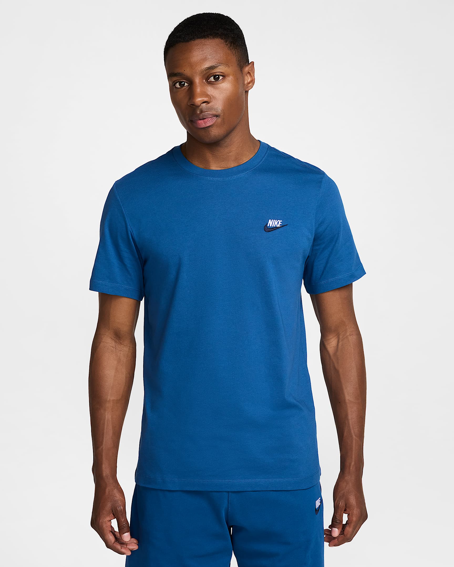 Nike Sportswear Club Men's T-Shirt - Court Blue/White/Obsidian