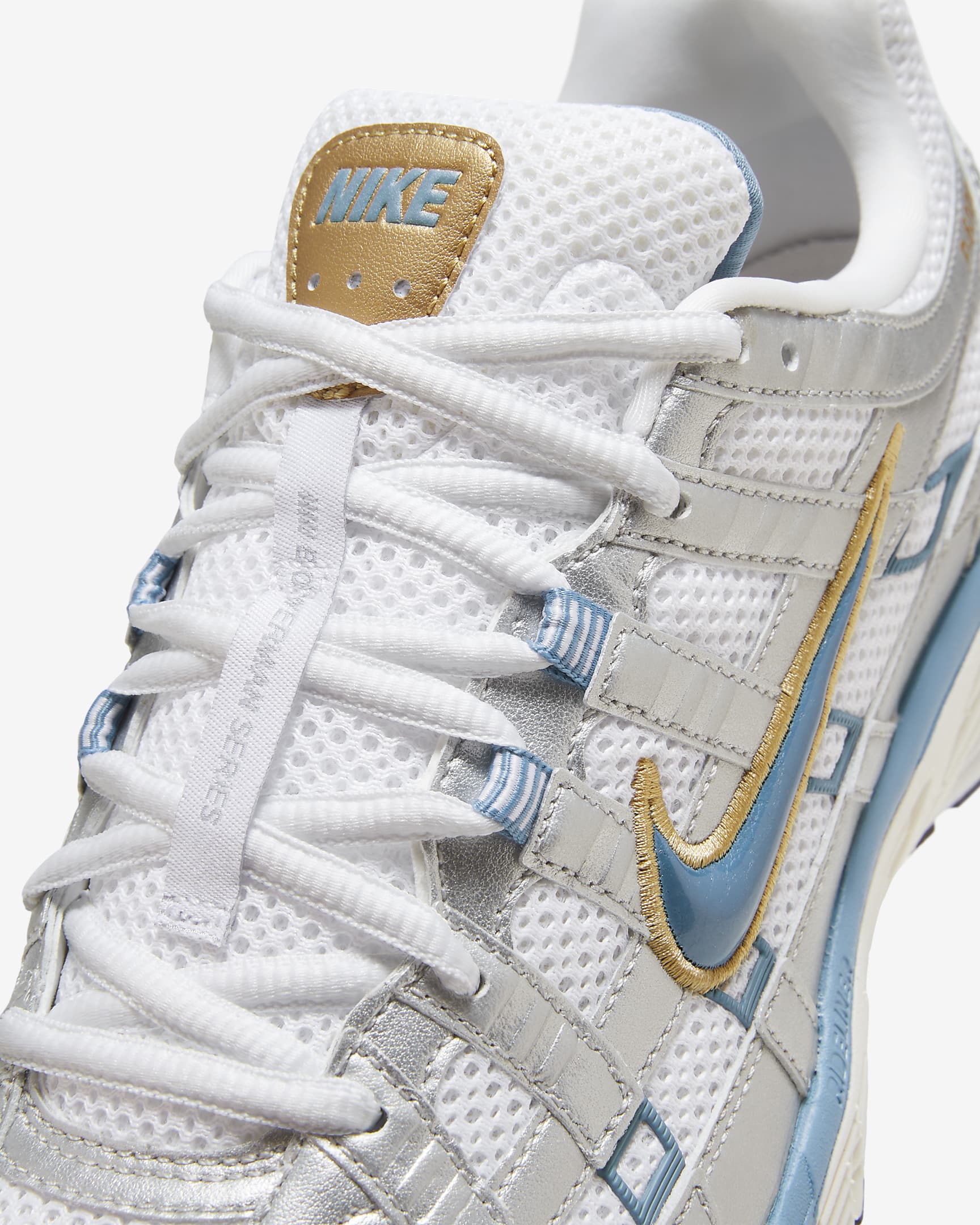 รองเท้า Nike P-6000 - ขาว/Metallic Silver/Pale Ivory/Aegean Storm