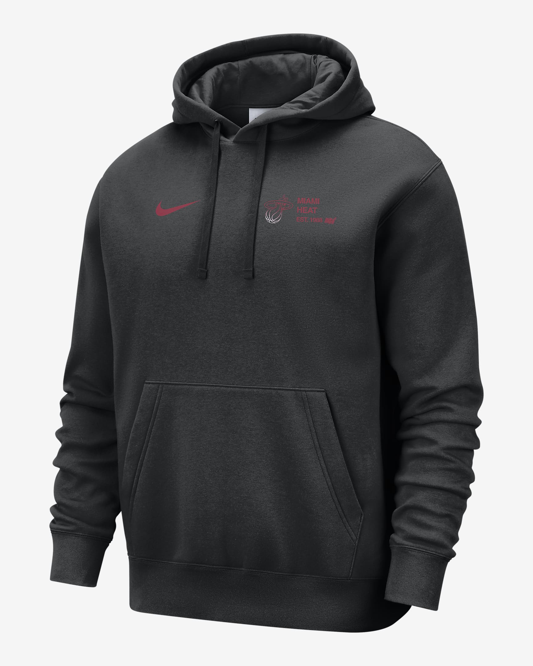 Miami Heat Club Courtside Men's Nike NBA Pullover Hoodie - Black