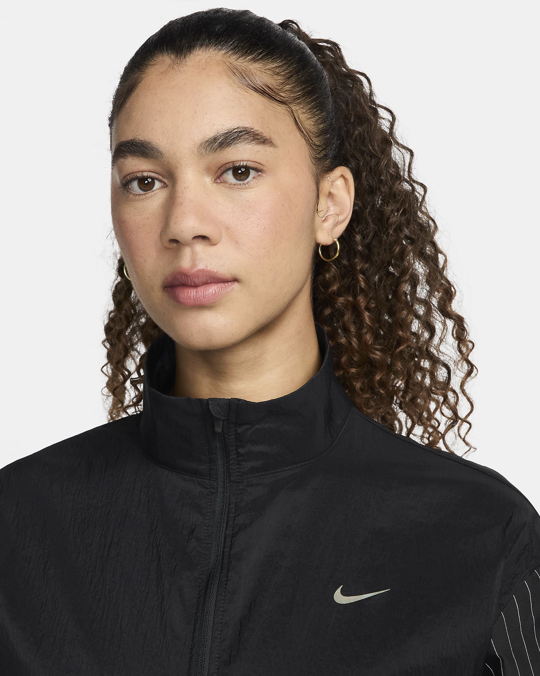 Nike Running Division Damen-Laufjacke - Schwarz/Schwarz