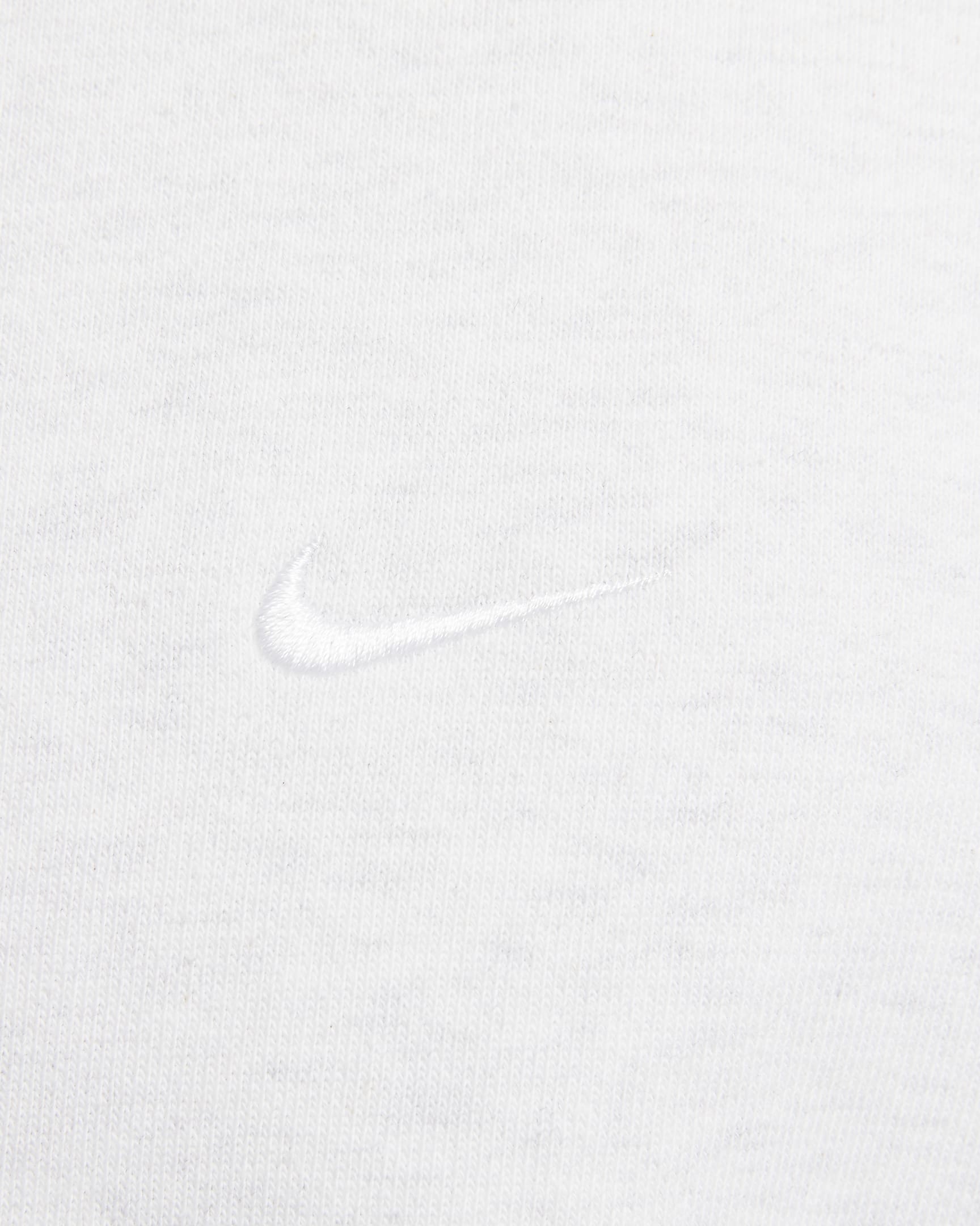 Nike Solo Swoosh kapucnis polár férfipulóver - Birch Heather/Fehér