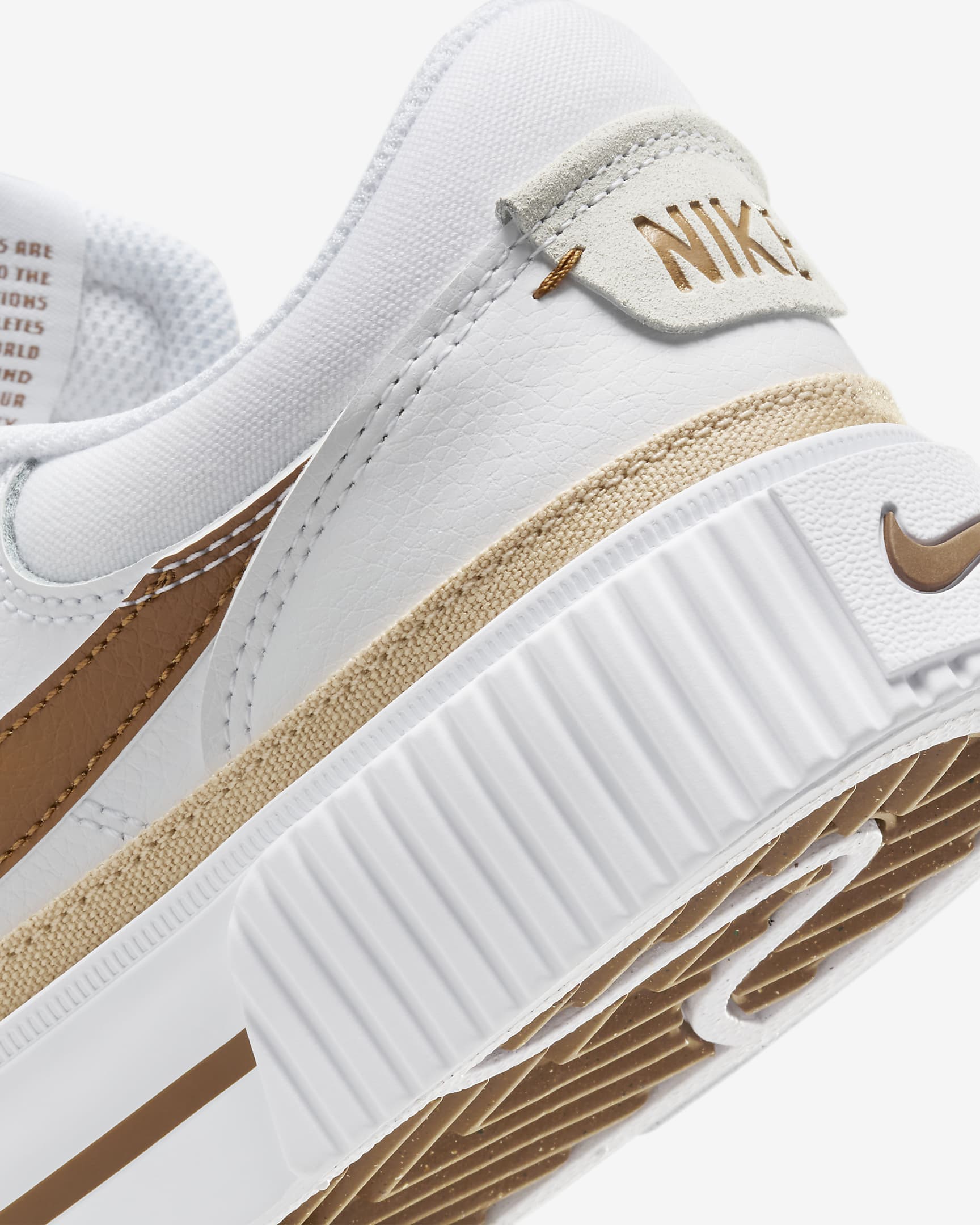 Nike Court Legacy Lift női cipő - Fehér/Sanddrift/Light British Tan