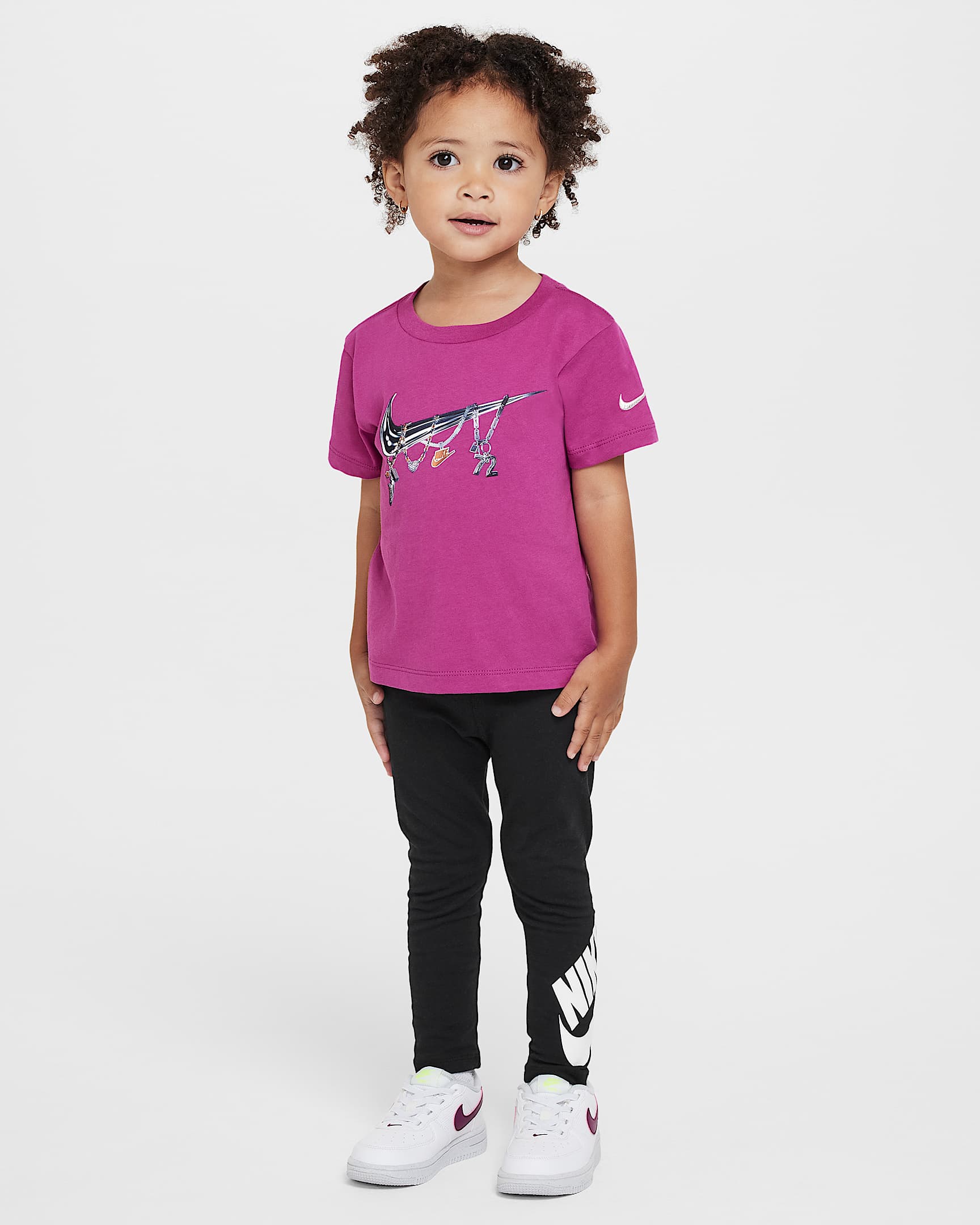 Nike Shine Toddler T-Shirt - Hot Fuchsia