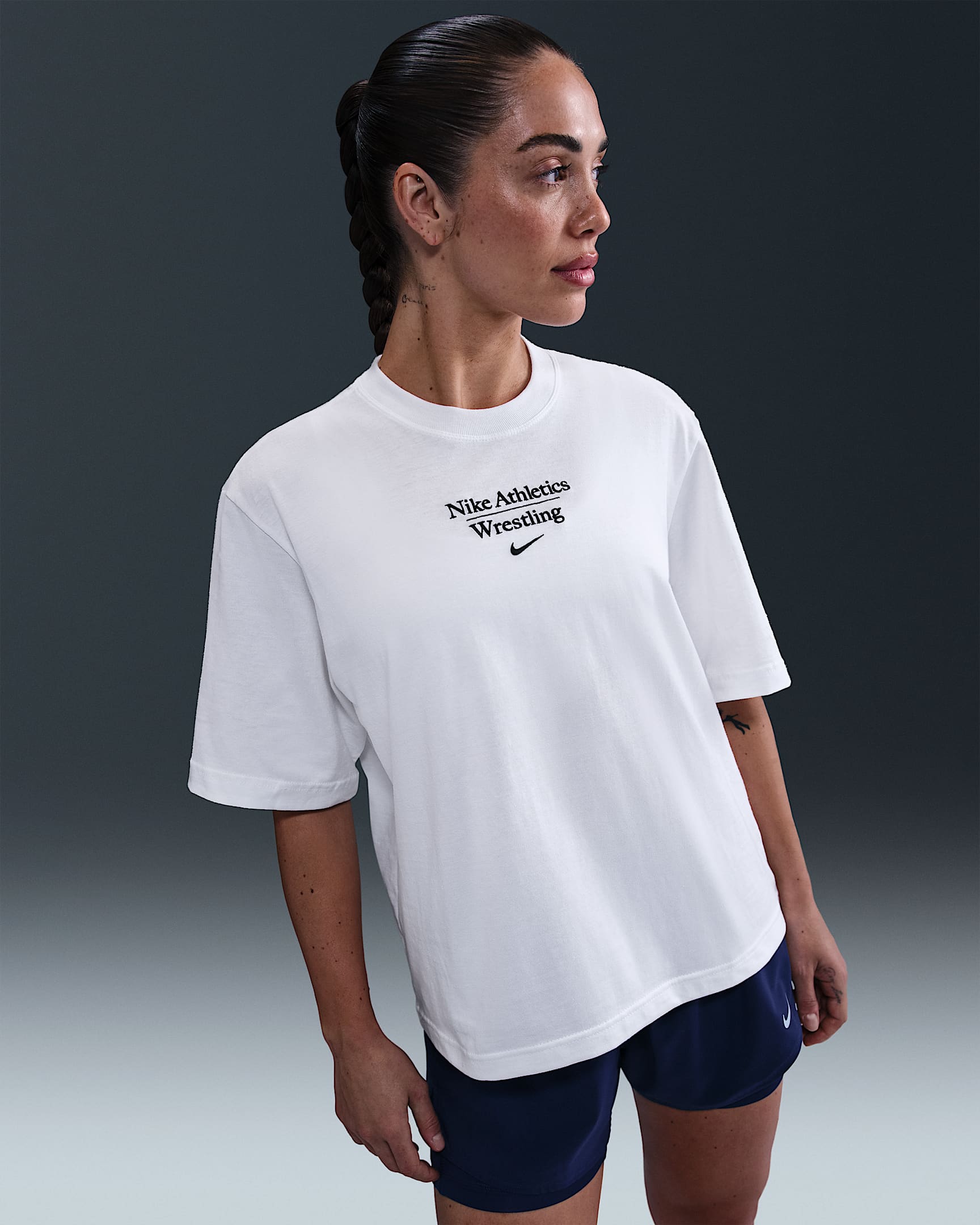 Nike Wrestling Women's Boxy T-Shirt - White