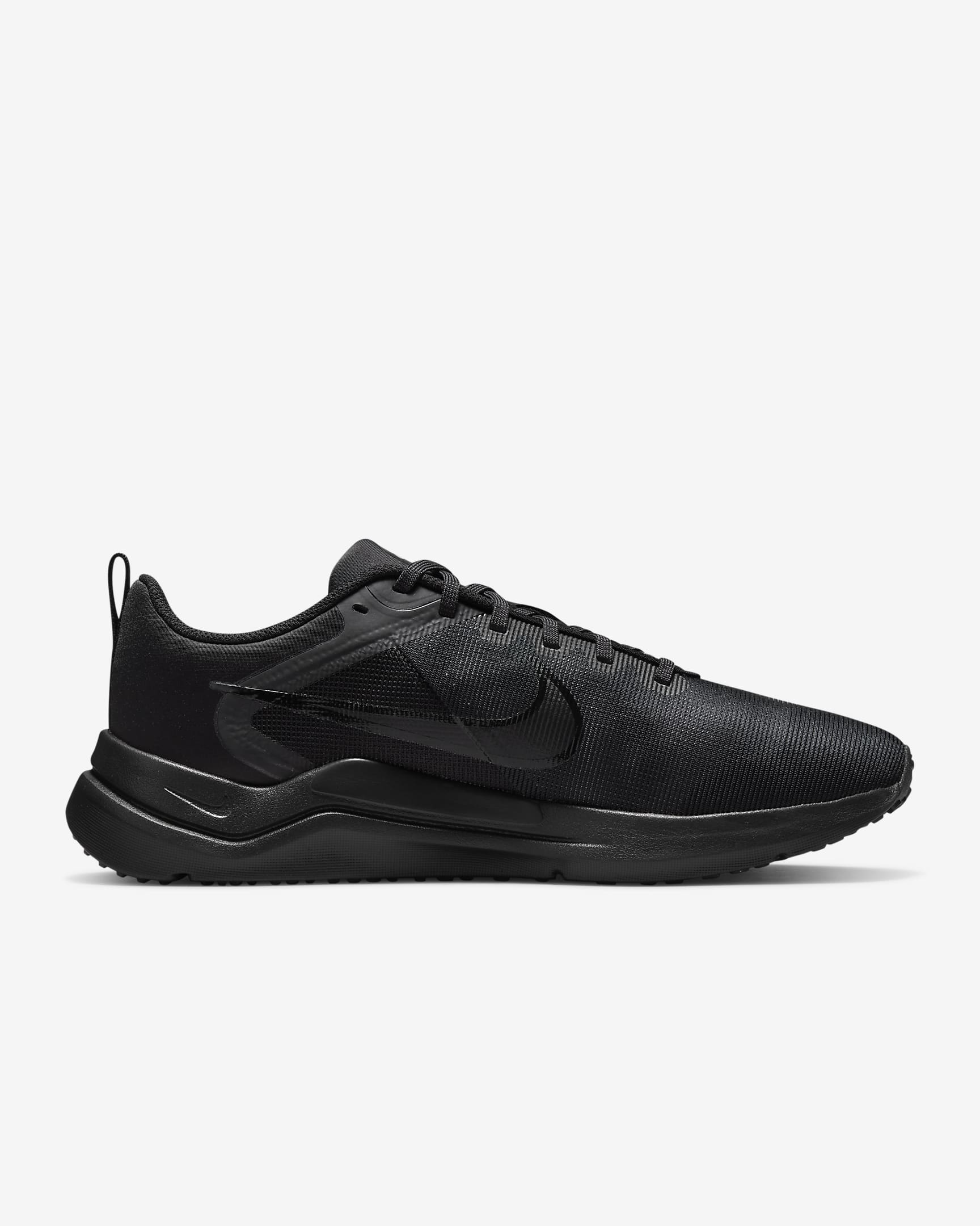 Nike Downshifter 12 Men's Road Running Shoes - Black/Particle Grey/Dark Smoke Grey