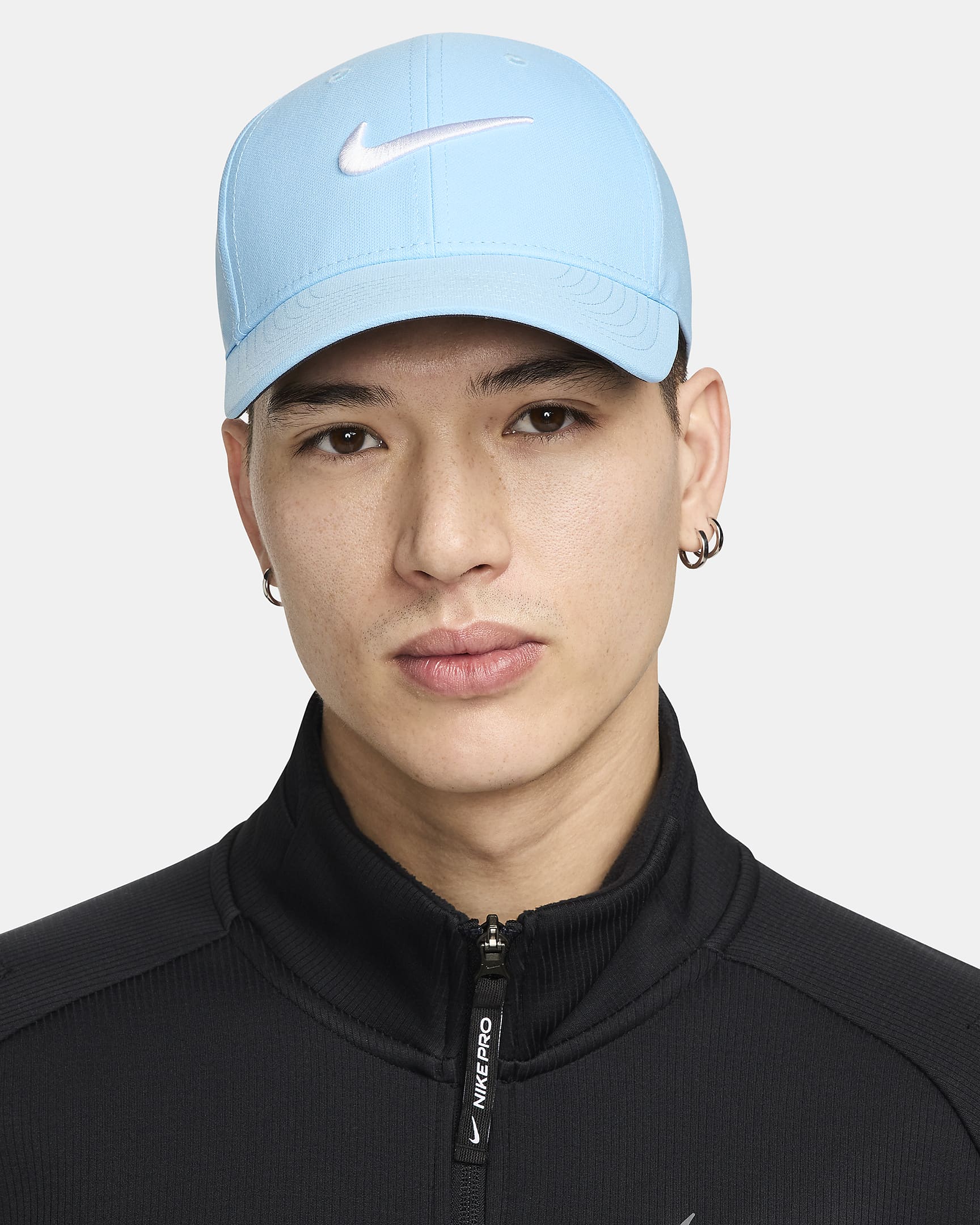 Gorra Swoosh estructurada Nike Dri-FIT Club - Azul acuario/Blanco