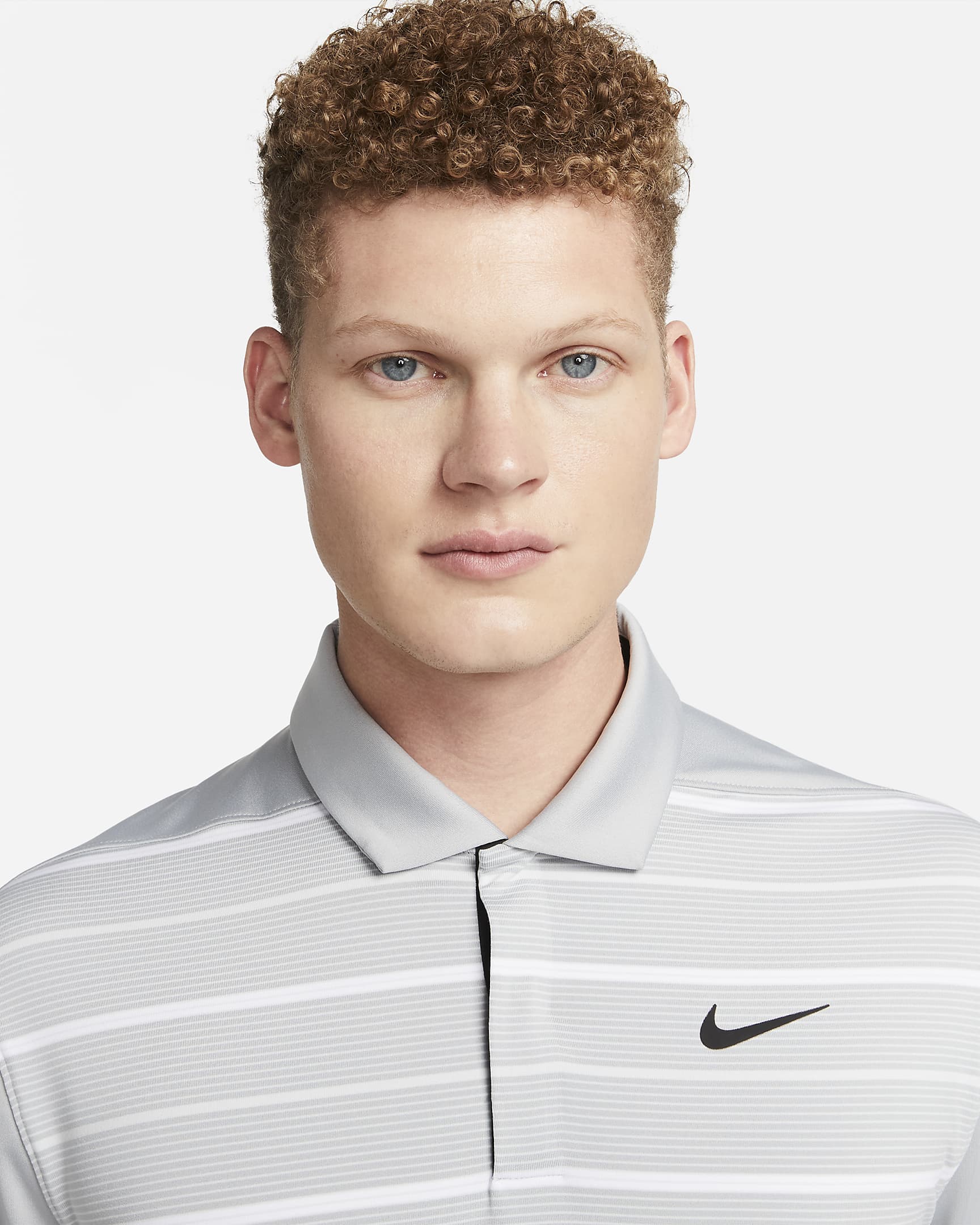 Nike Dri-FIT Tiger Woods Men's Striped Golf Polo. Nike IL