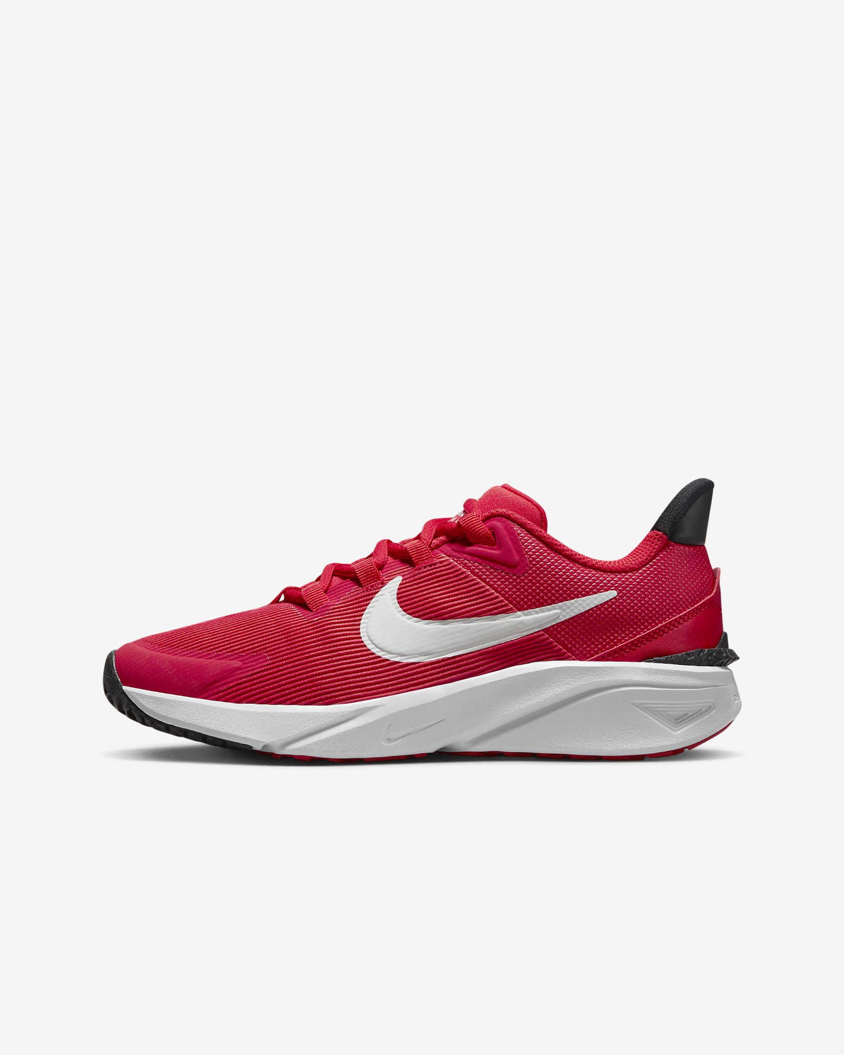 Buty do biegania po asfalcie dla dużych dzieci Nike Star Runner 4 - University Red/Czerń/Biel/Summit White