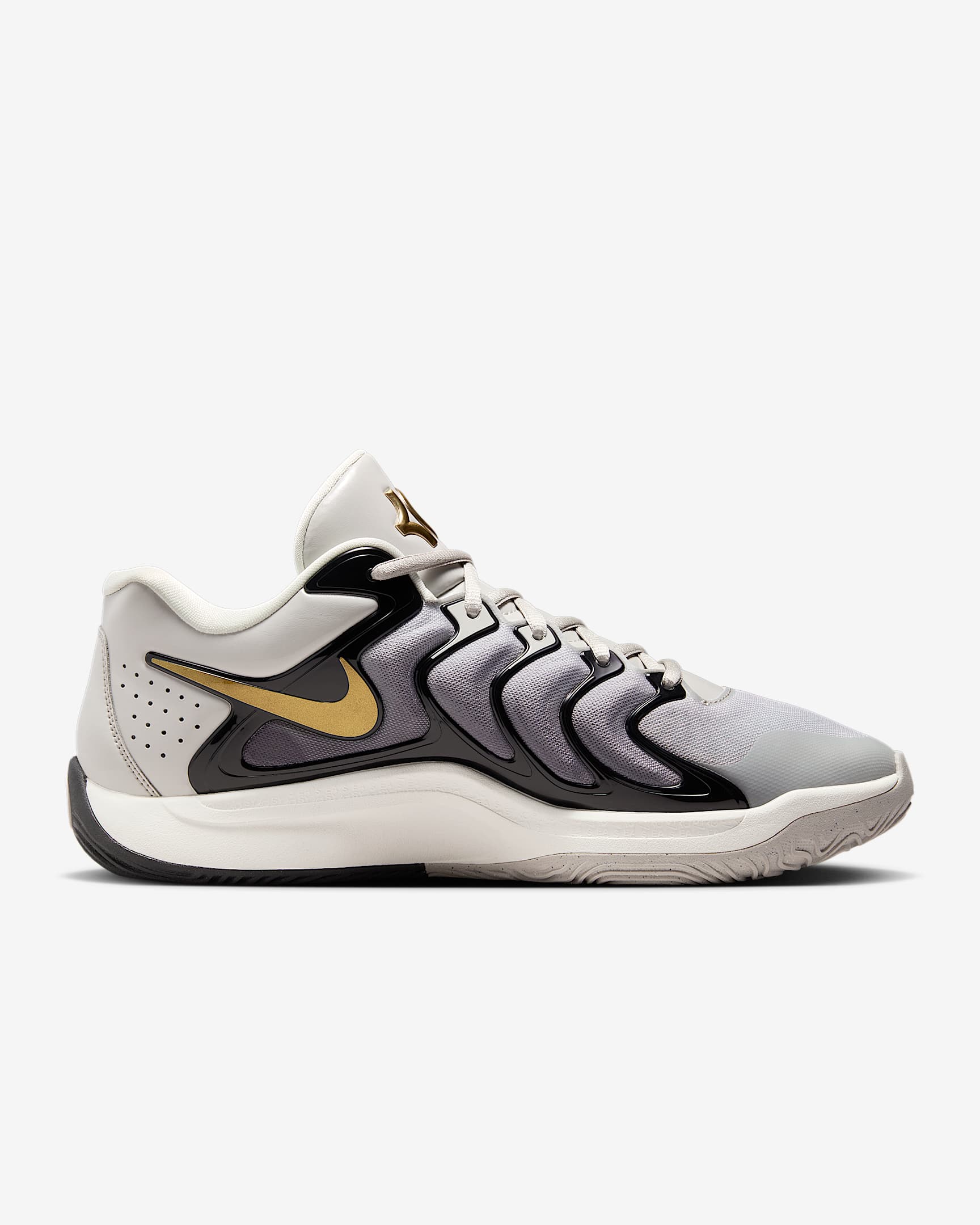 KD17 Basketball Shoes - Light Iron Ore/Black/Sail/Metallic Gold