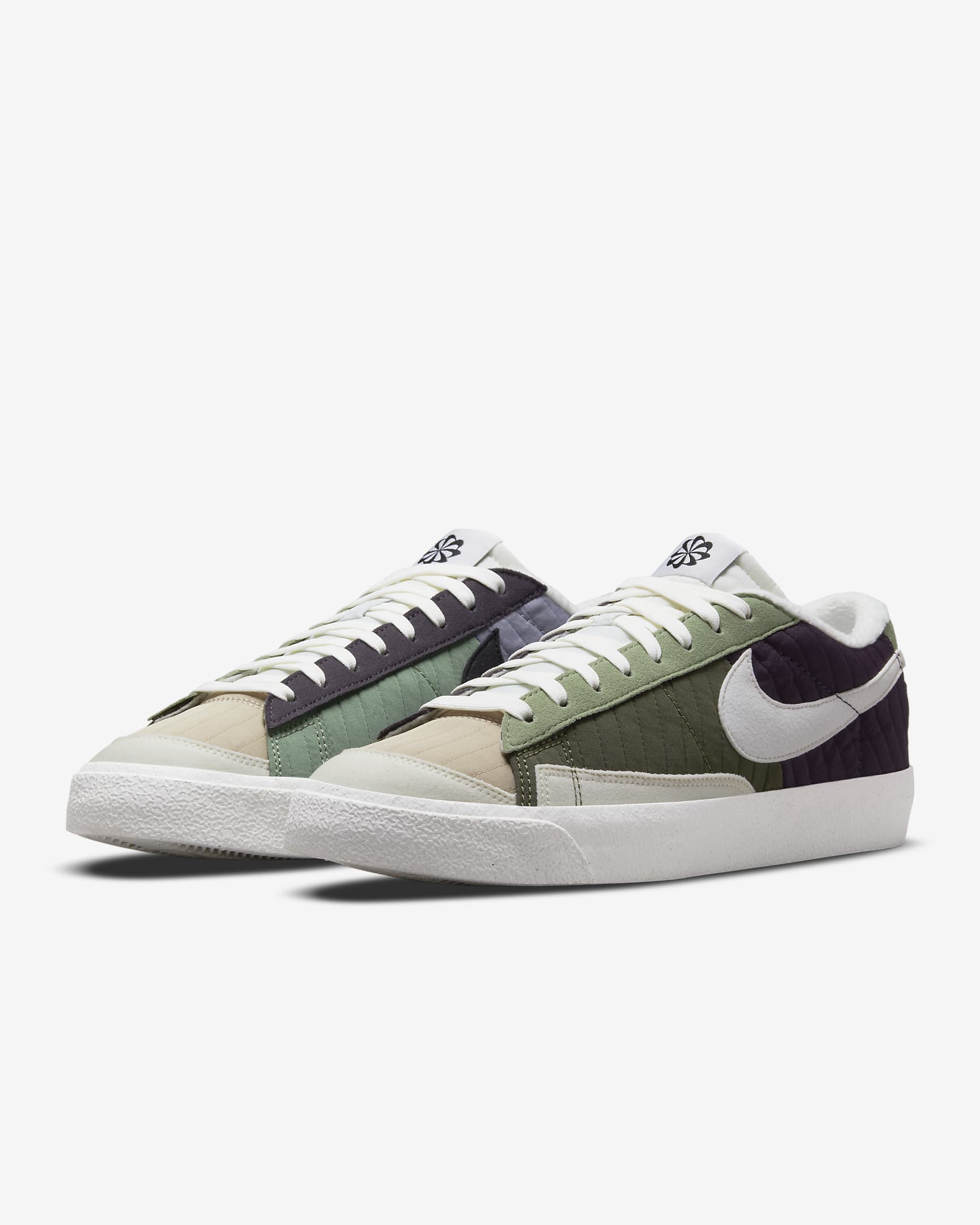 Calzado para hombre Nike Blazer Low '77 Premium - Morado cueva/Oliva medio/Ratán/Vela