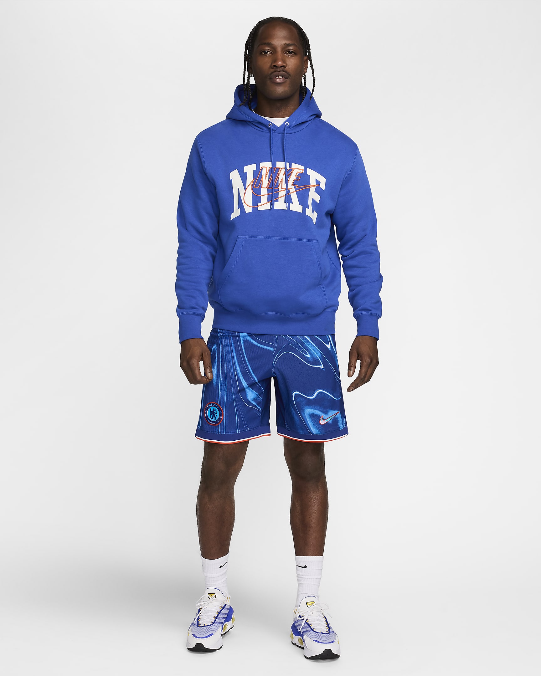 Chelsea FC 2024 Match Thuis Nike Dri-FIT ADV authentieke voetbalshorts voor heren - Rush Blue/Team Orange/Wit