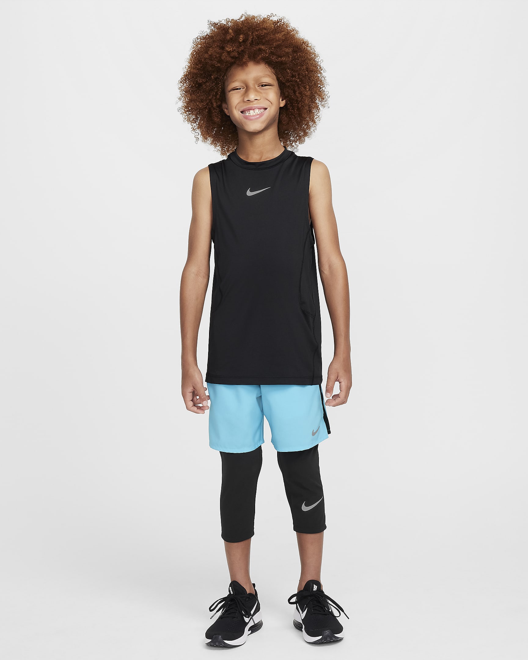 Nike Dri-FIT Challenger Trainingsshorts für ältere Kinder (Jungen) - Baltic Blue/Schwarz