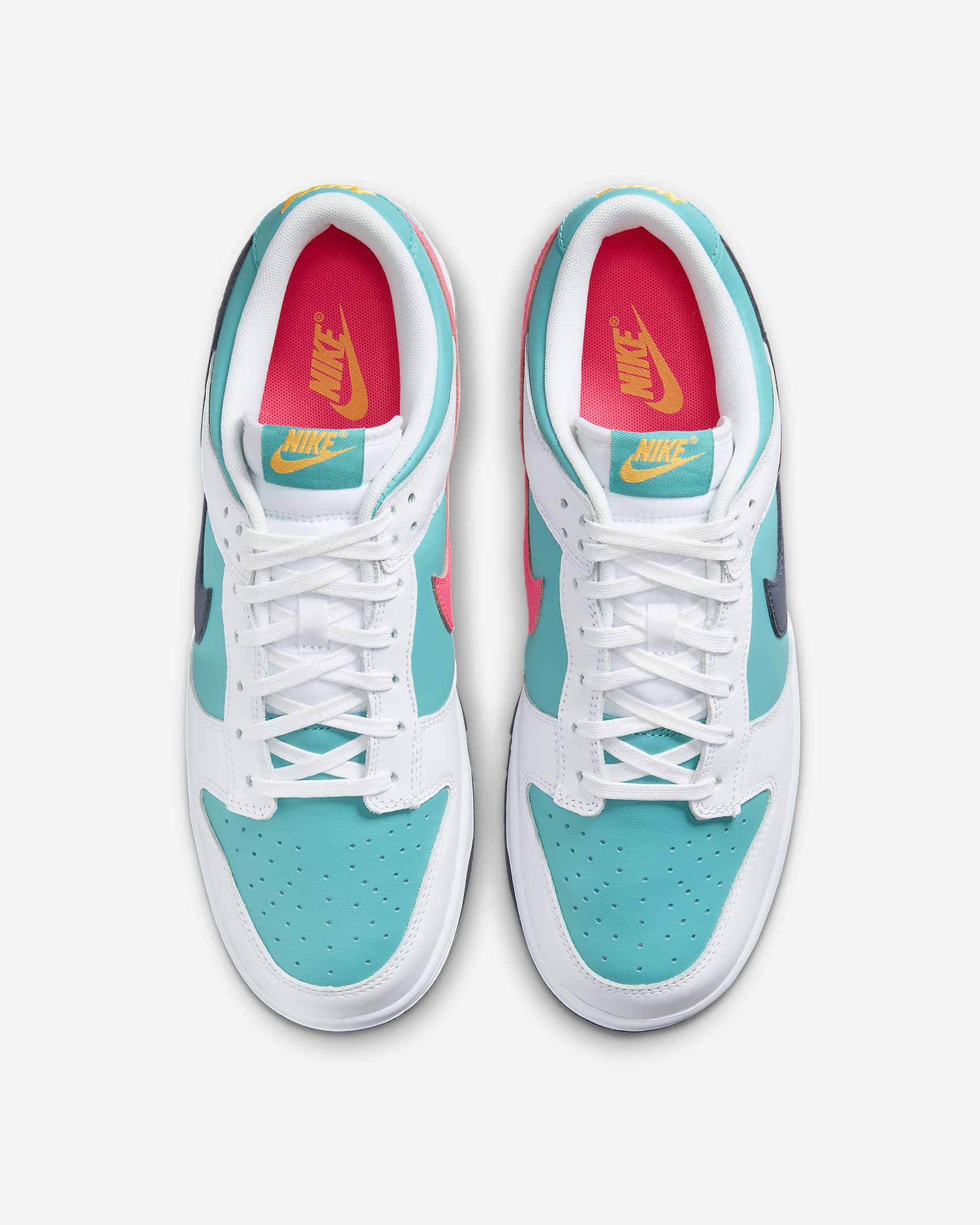 Nike Dunk Low Retro Men's Shoes - Dusty Cactus/White/Racer Pink/Thunder Blue