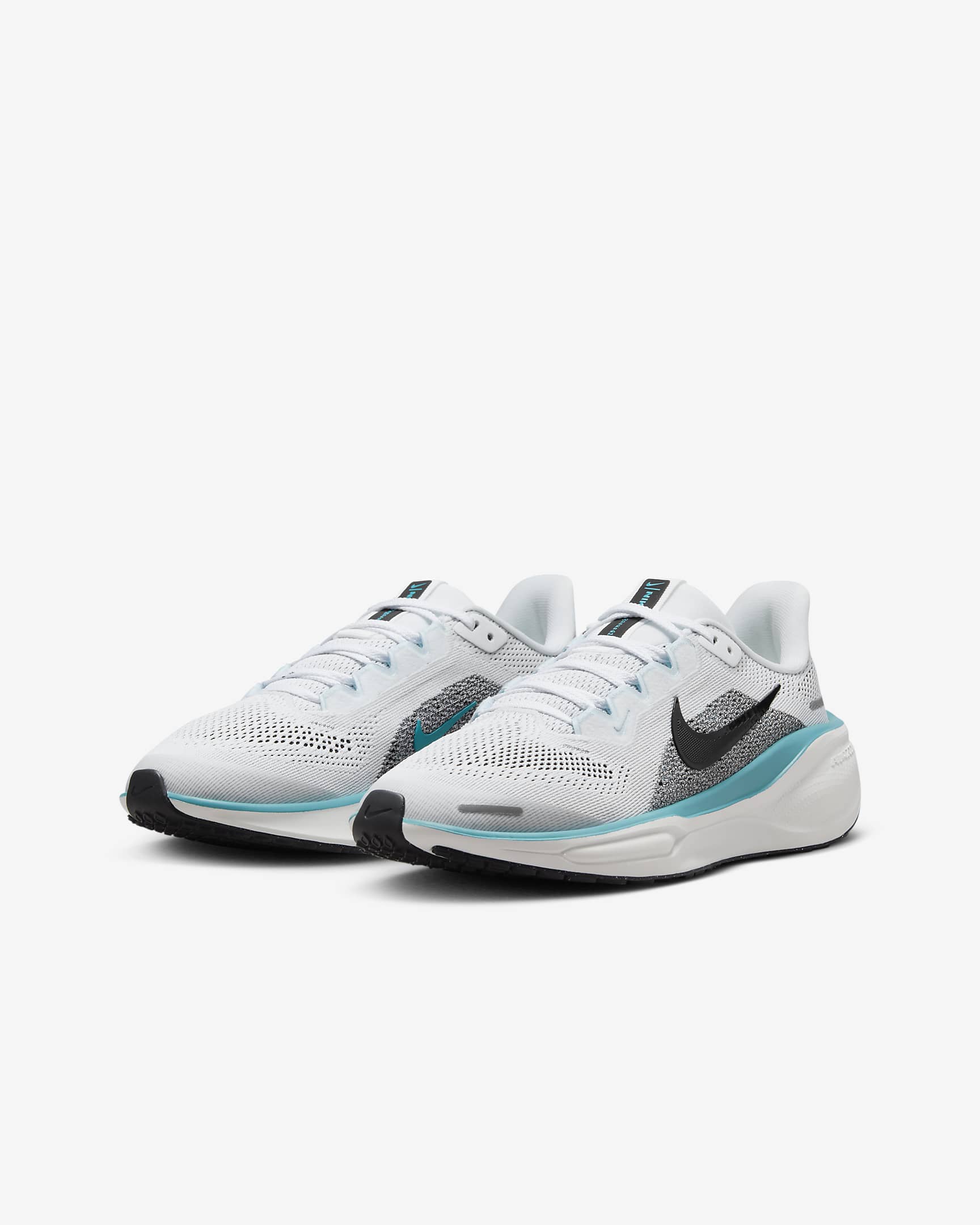 Nike Pegasus 41 Older Kids' Road Running Shoes - White/Dusty Cactus/Glacier Blue/Black