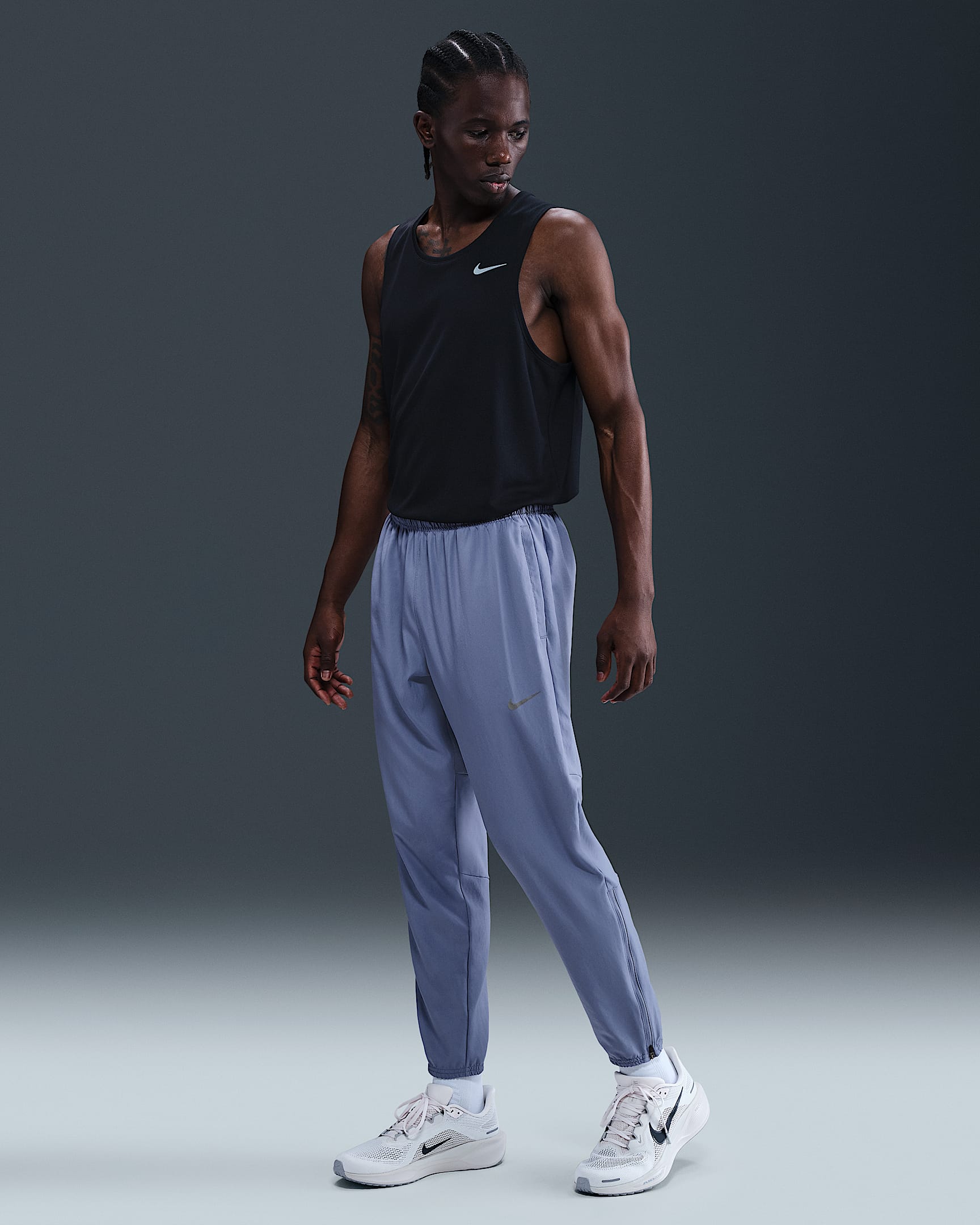 Nike Challenger Men's Dri-FIT Woven Running Trousers - World Indigo/Black