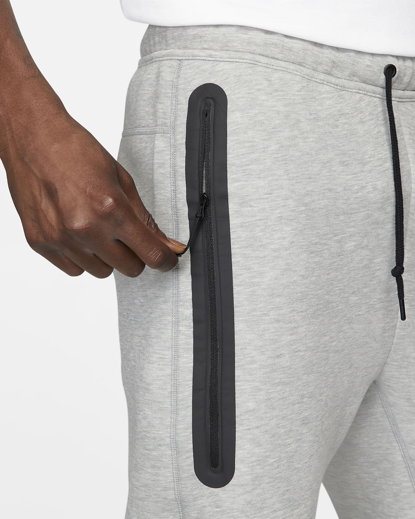 Joggery męskie Nike Sportswear Tech Fleece - Dark Grey Heather/Czerń