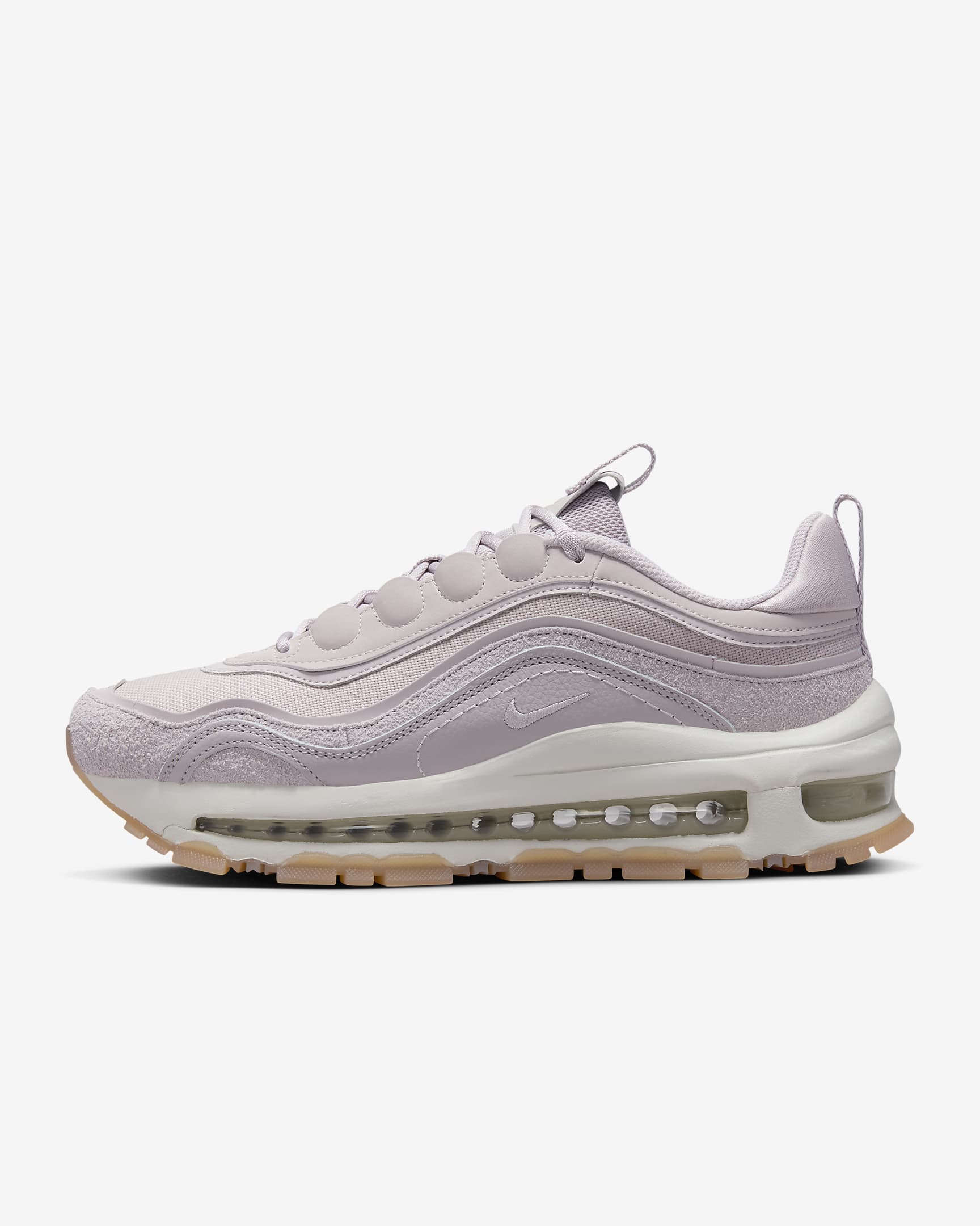 Nike Air Max 97 Futura 女鞋 - Platinum Violet/Pale Ivory/Gum Yellow/Sea Glass