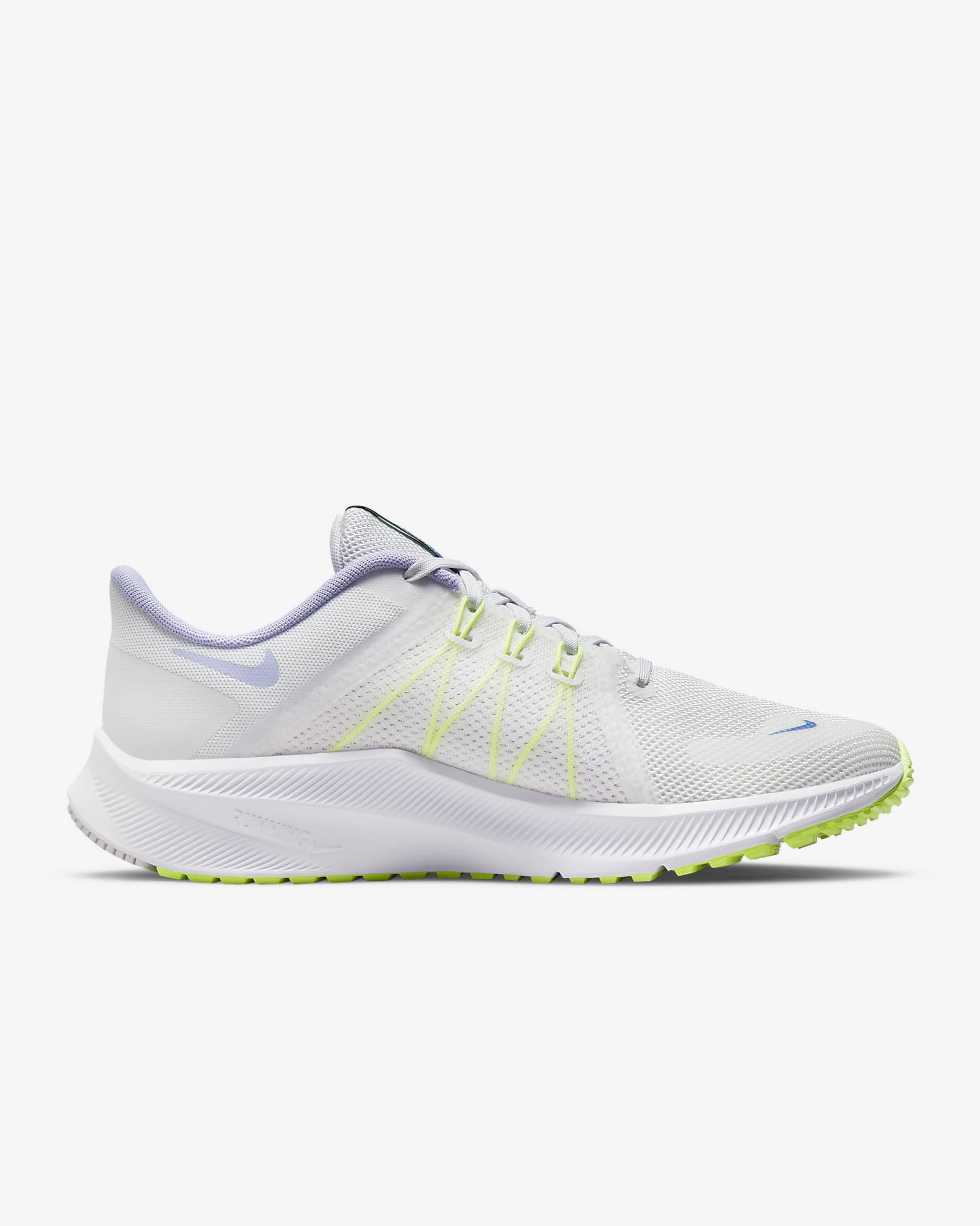 Nike Quest 4 Women's Road Running Shoes - Summit White/Iris Whisper/Volt Glow/Game Royal