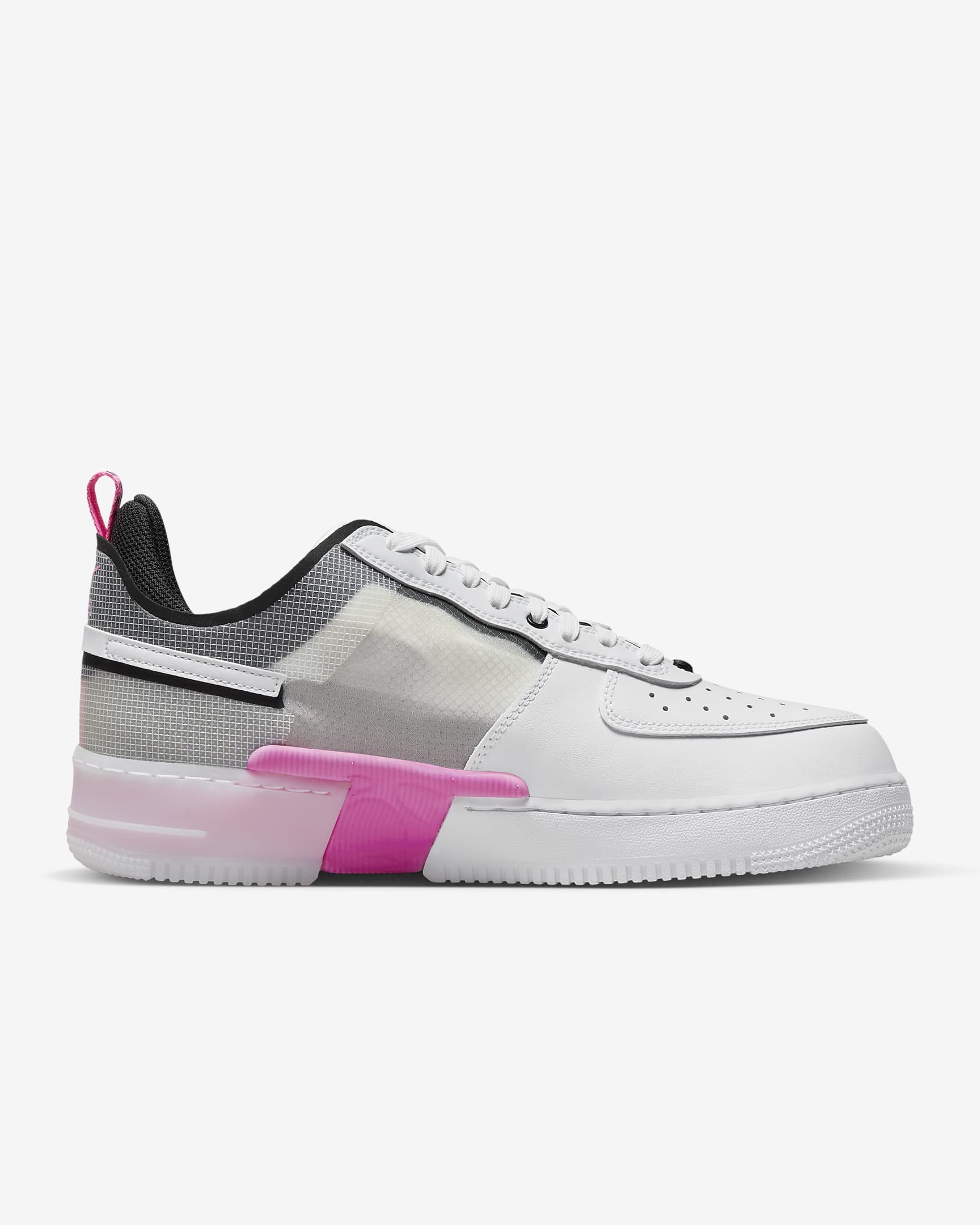 Nike Air Force 1 React Men's Shoes - White/Black/Pink Spell/White