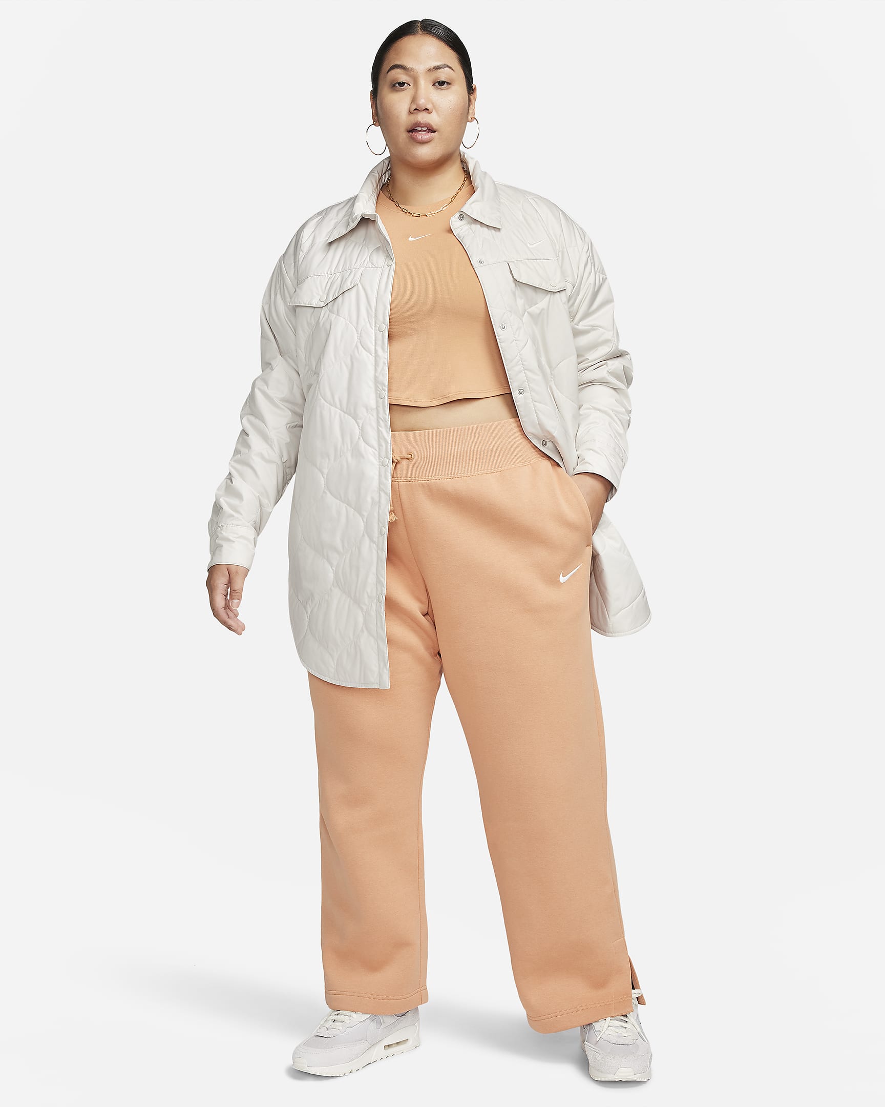 Nike Sportswear Essential Women's Quilted Trench (Plus Size). Nike LU