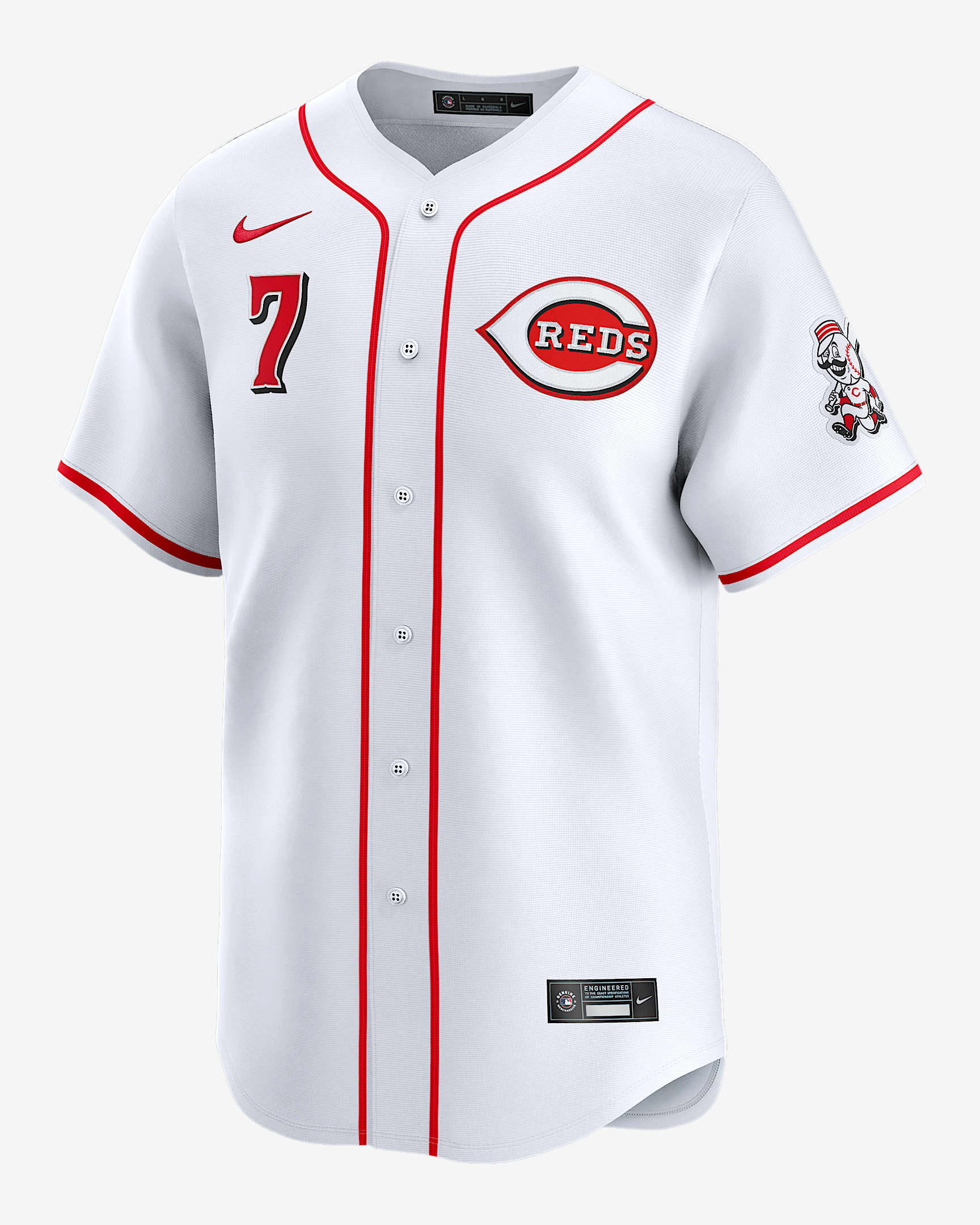 Spencer Steer Cincinnati Reds Men's Nike Dri-FIT ADV MLB Limited Jersey - White