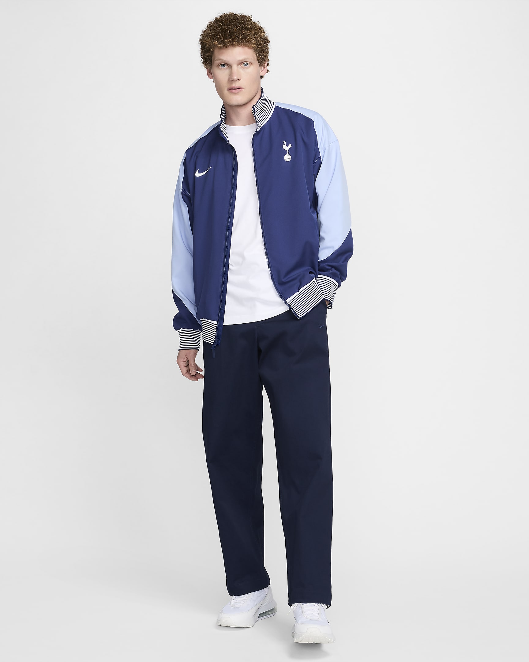 Tottenham Hotspur Strike Nike Dri-FIT Fußballjacke für Herren - Binary Blue/Cobalt Bliss/Weiß