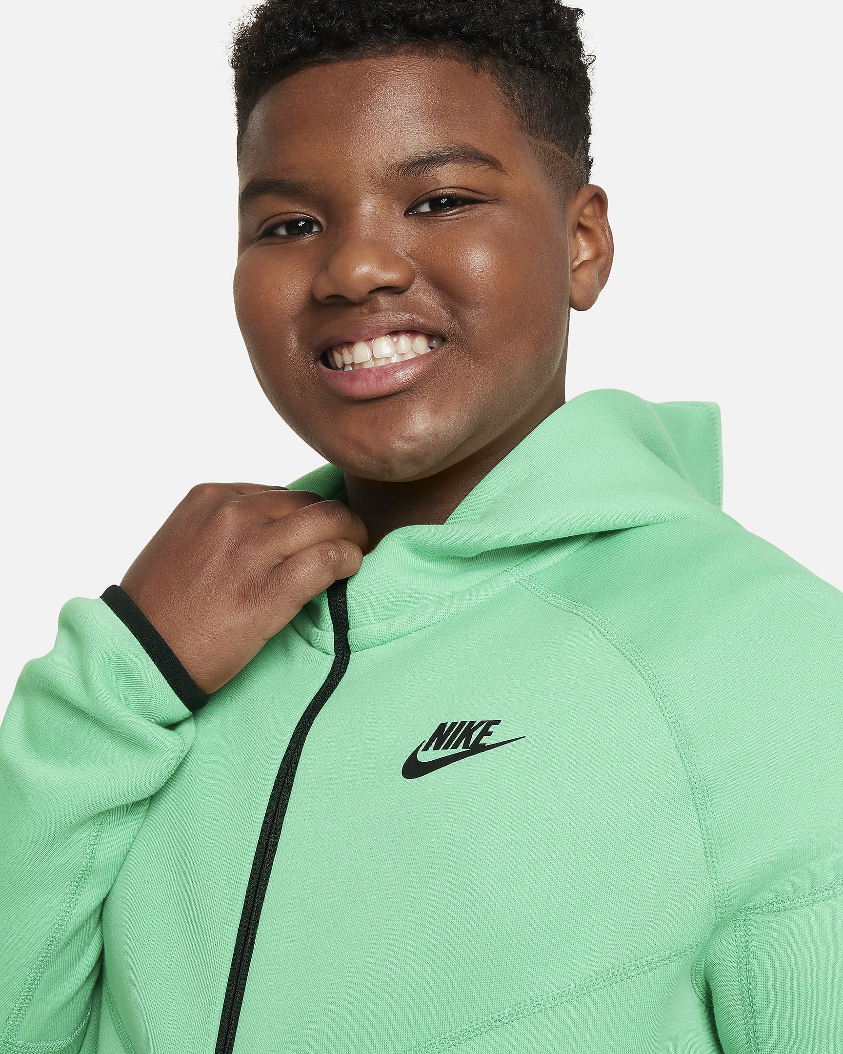 Nike Sportswear Tech Fleece Big Kids' (Boys') FullZip Hoodie (Extended