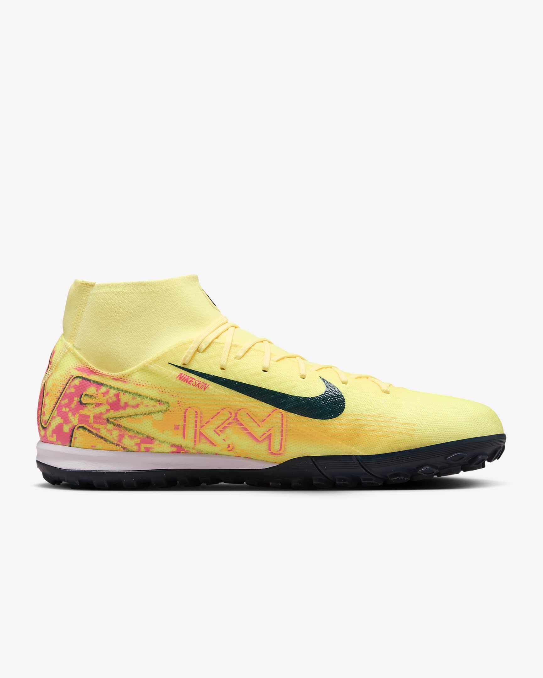 Nike Mercurial Superfly 10 Academy "Kylian Mbappé" TF High-Top-Fußballschuh - Light Laser Orange/Armory Navy