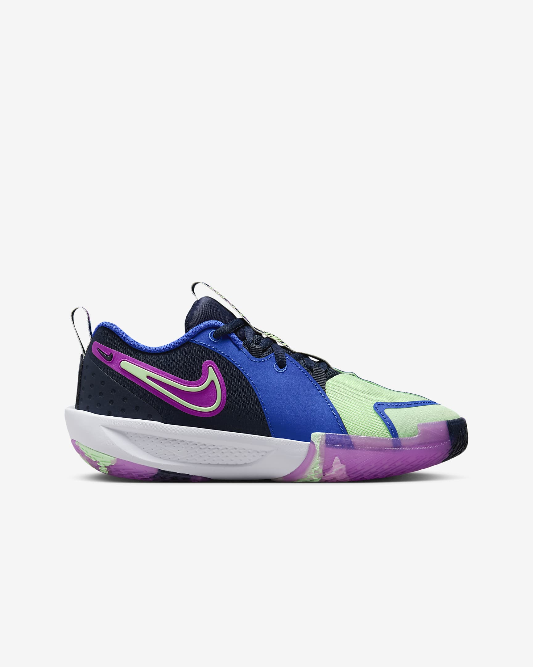 Nike G.T. Cut 3 SE Big Kids' Basketball Shoes - Obsidian/Vapor Green/Hyper Royal/Hyper Violet