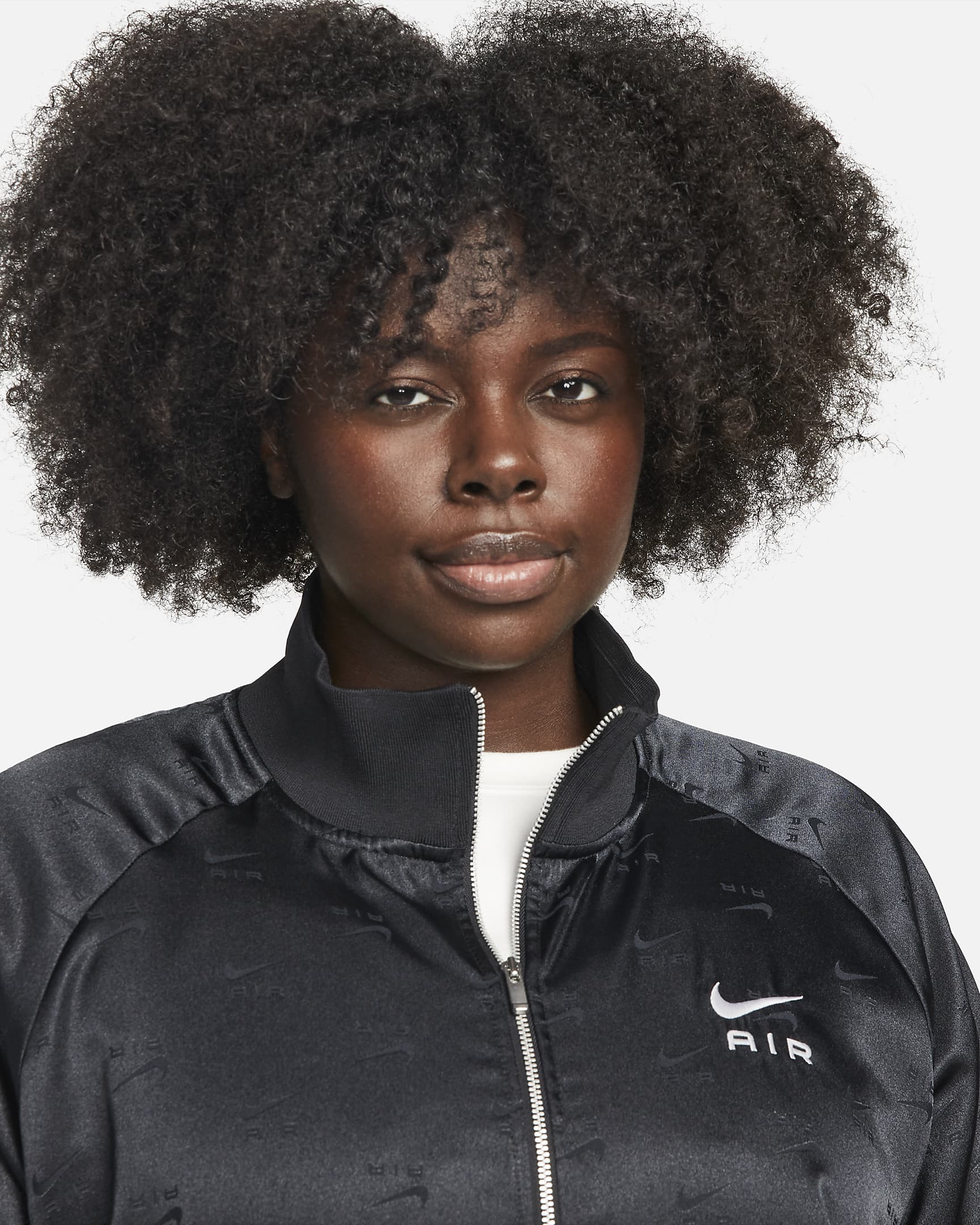 Nike Air Women's Full-Zip Satin Jacket (Plus Size). Nike.com